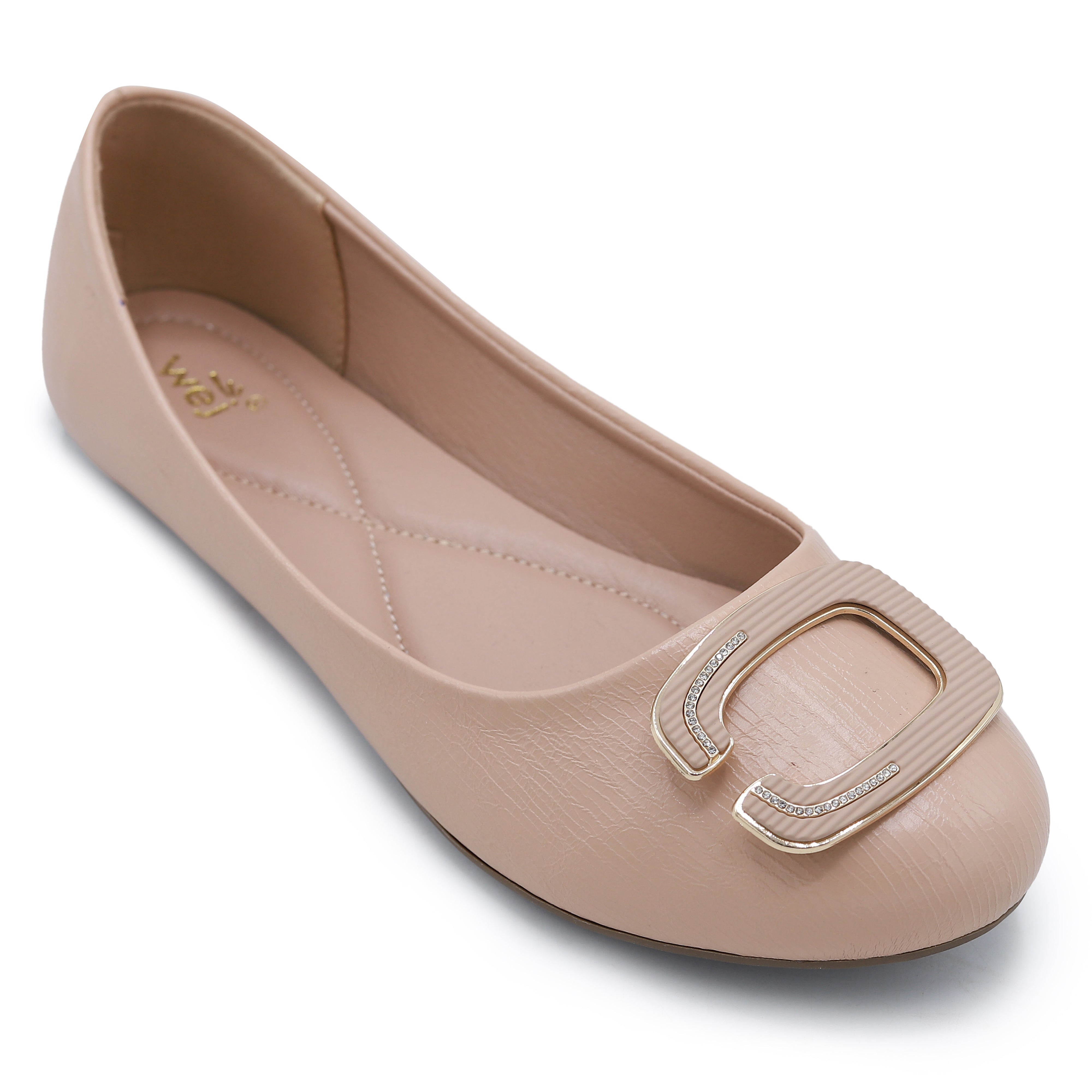 Beige Comfortable Pumps Shoes - 8006364