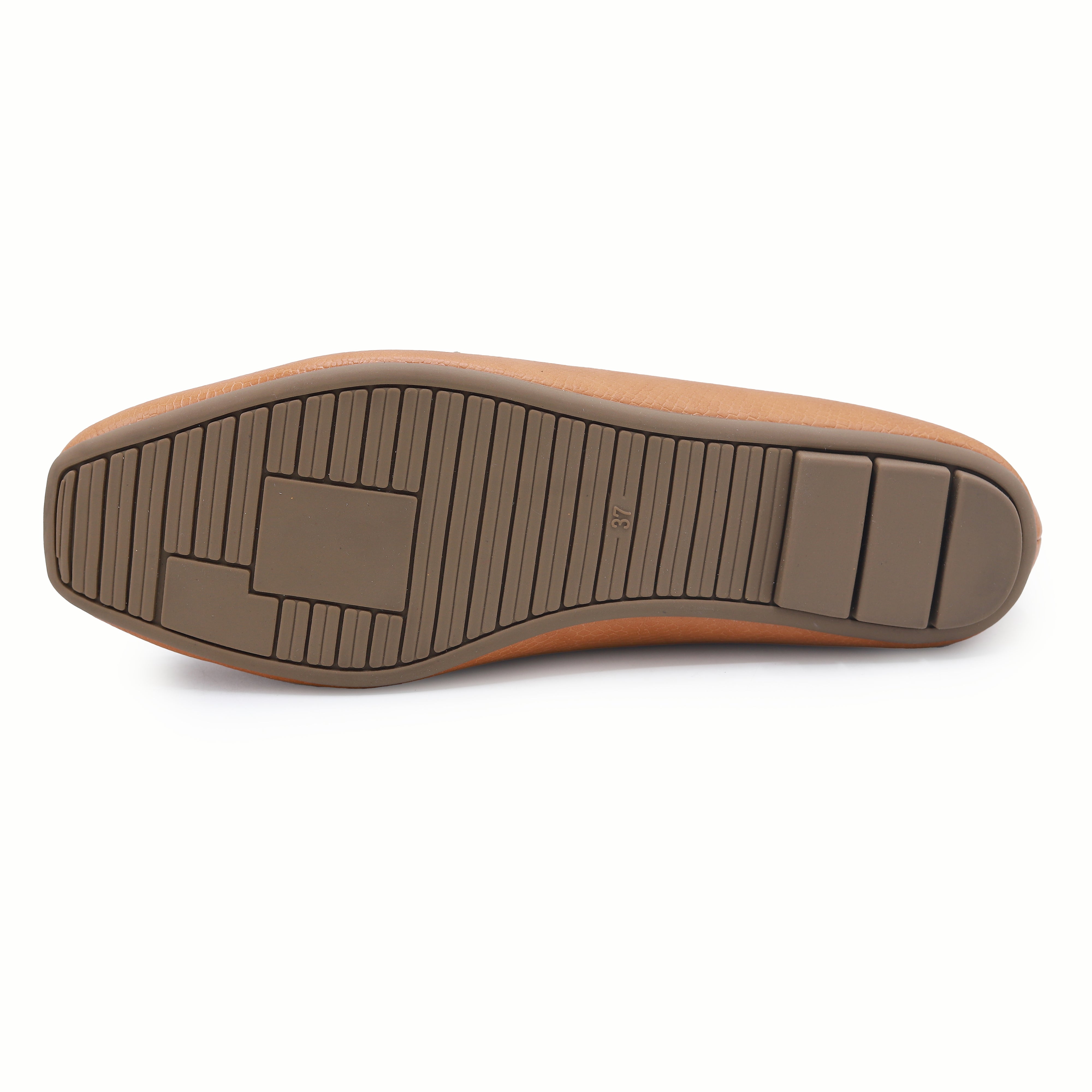Tan Loafers Shoes For Women - 8004419