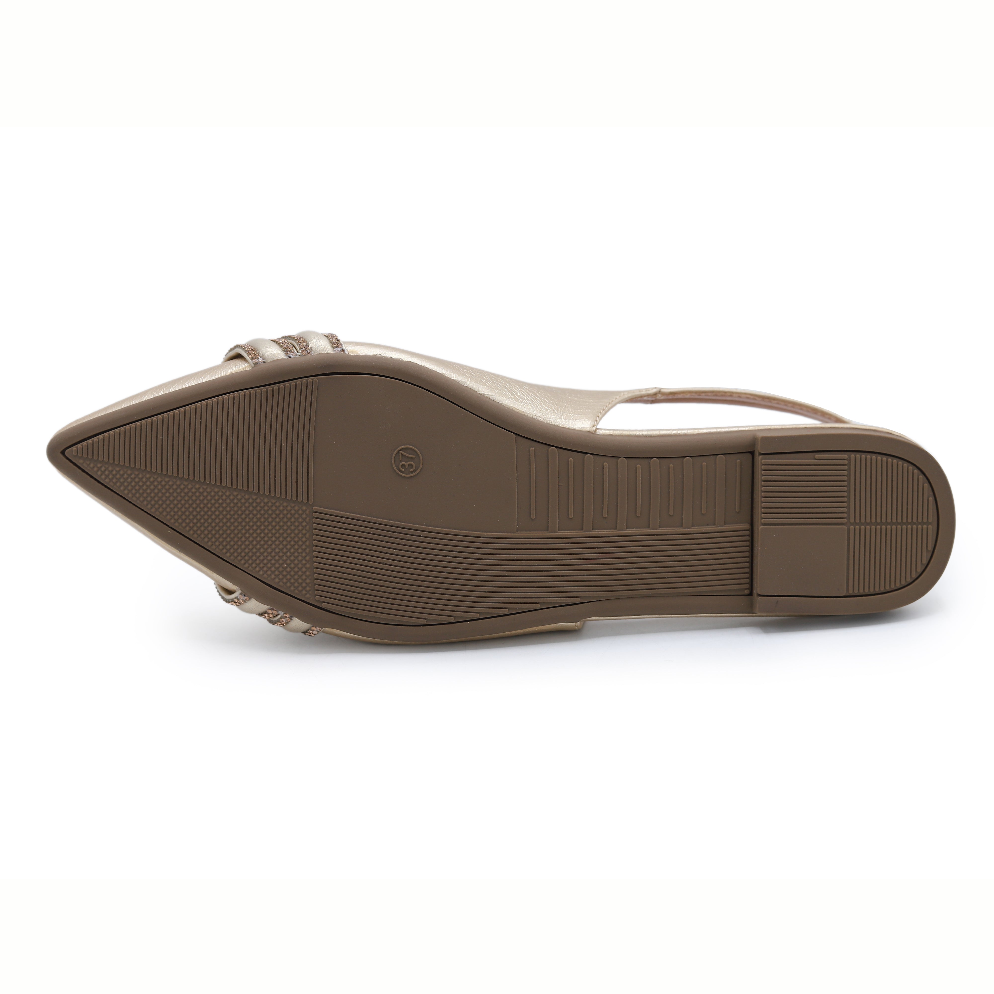 Gold Slingback Flats - 8007206