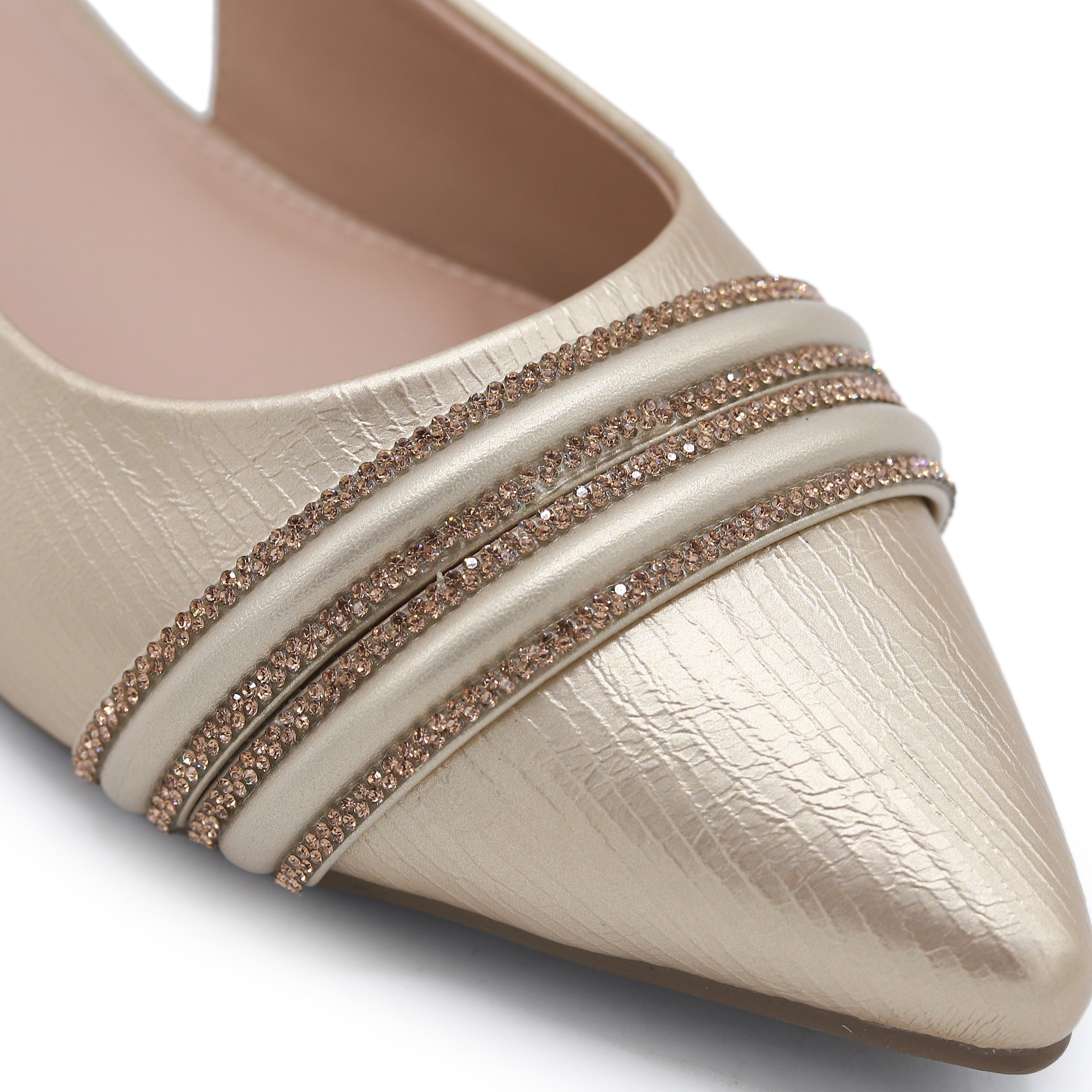 Gold Slingback Flats - 8007206