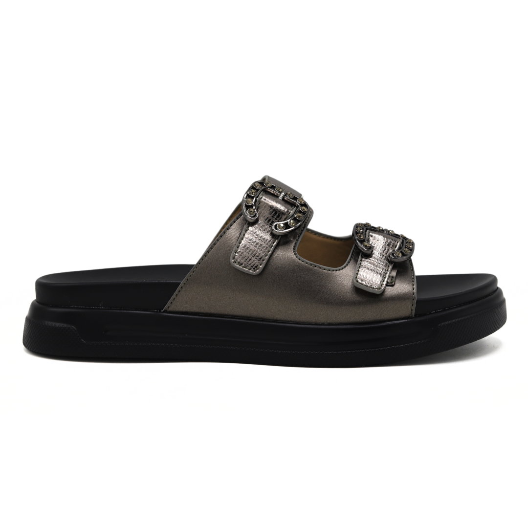 Gungrey Double Buckle Slides - 8003430