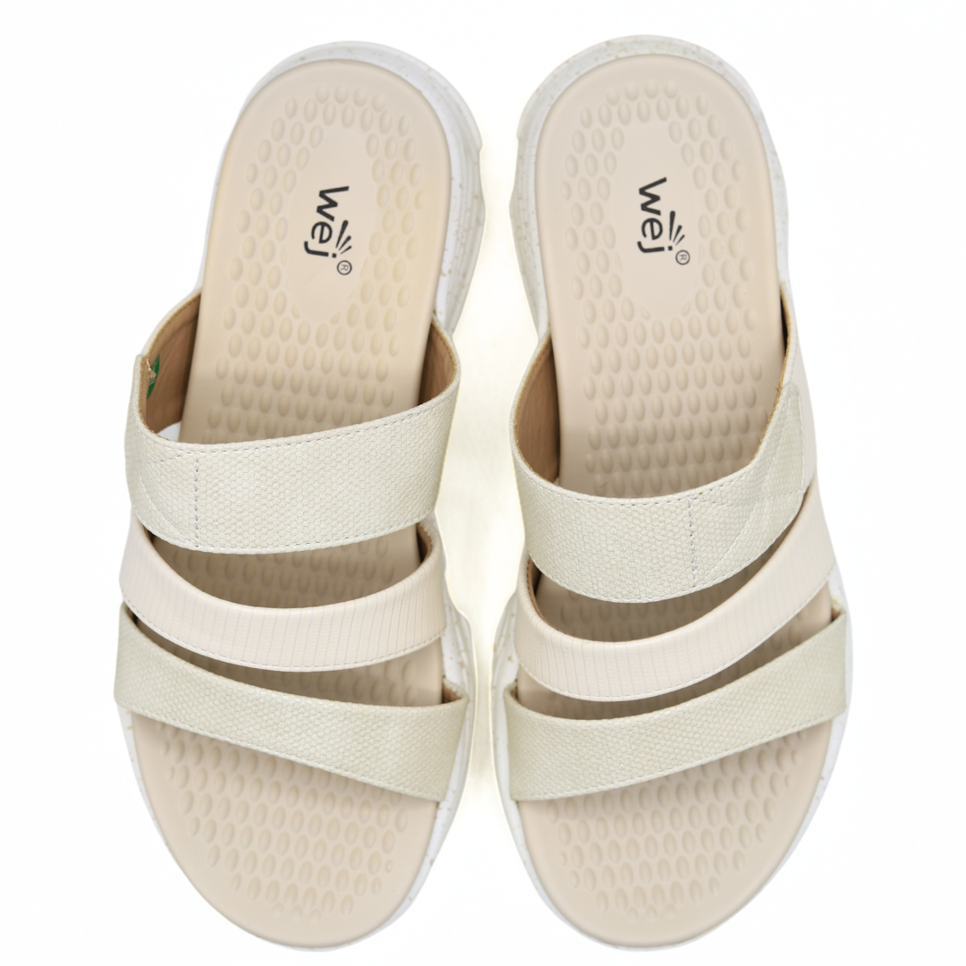 WEJ Soft Sole Ladies Slide Slippers –  8003502 Fawn