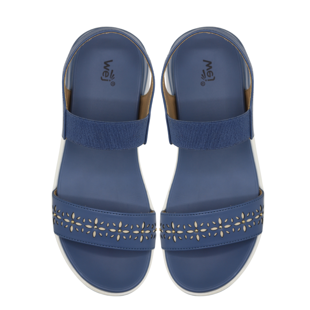 Blue Comfort Strap Sandals - 8002383