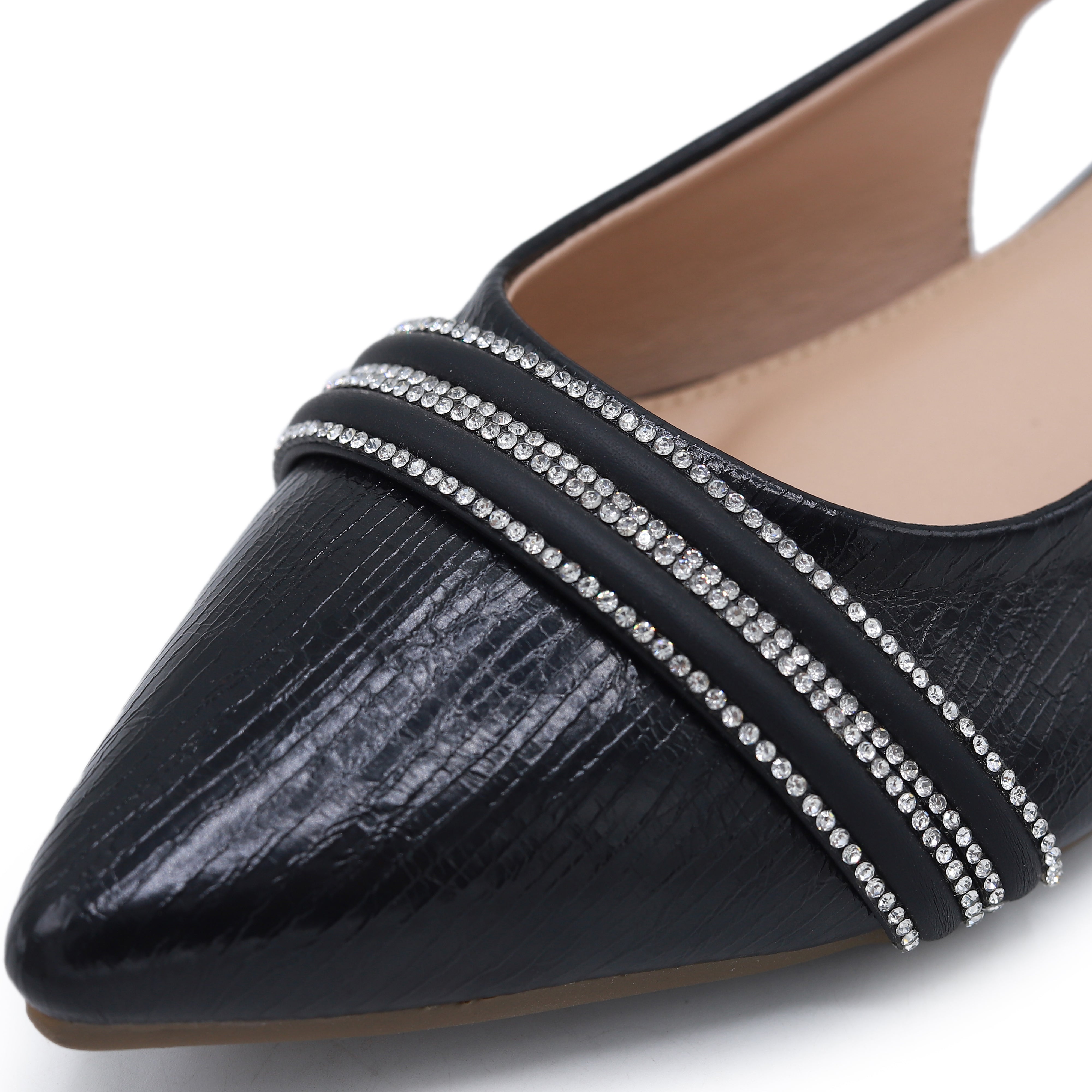 Black Slingback Flats - 8007206