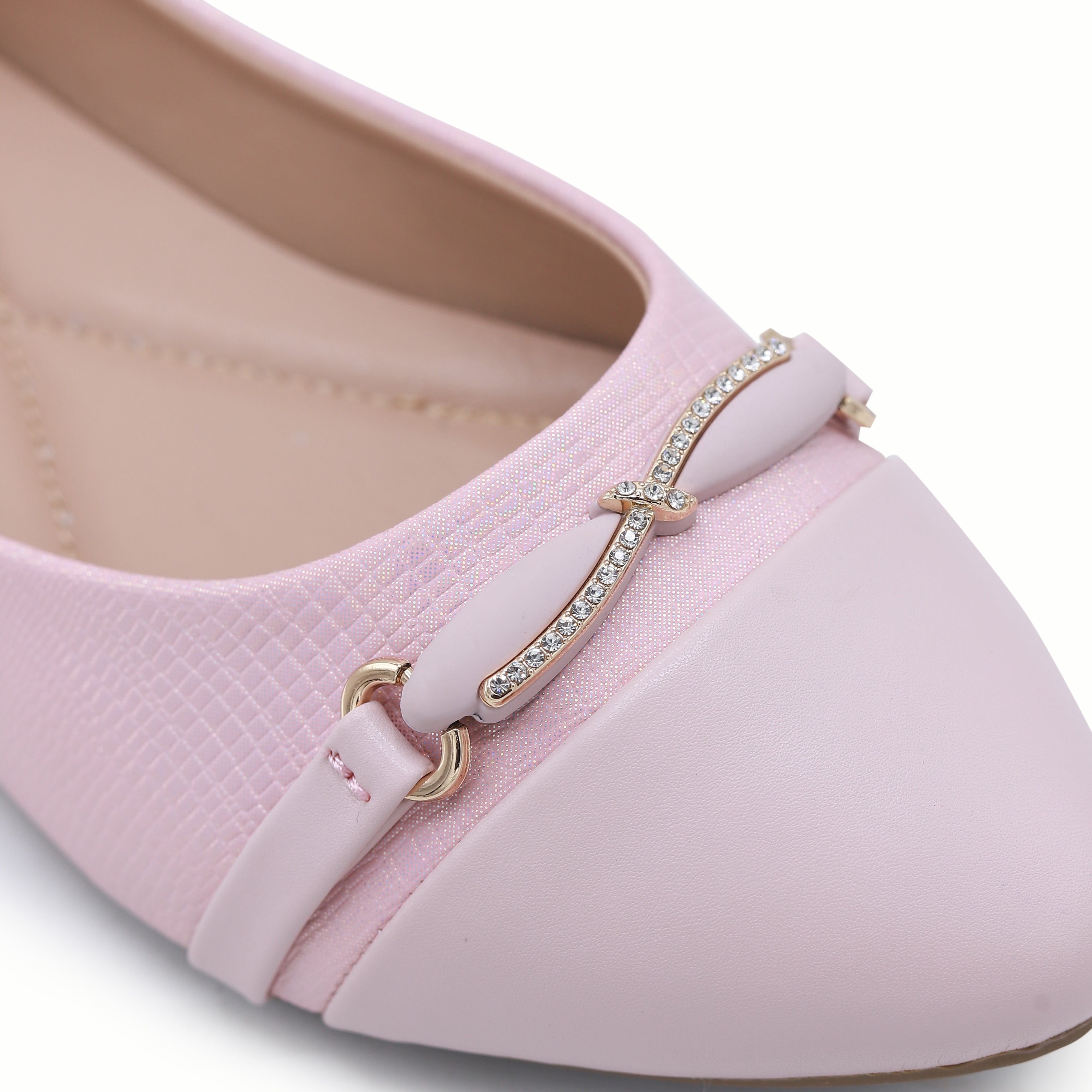 Pink Pointed Toe Slip On Flats – 8006345
