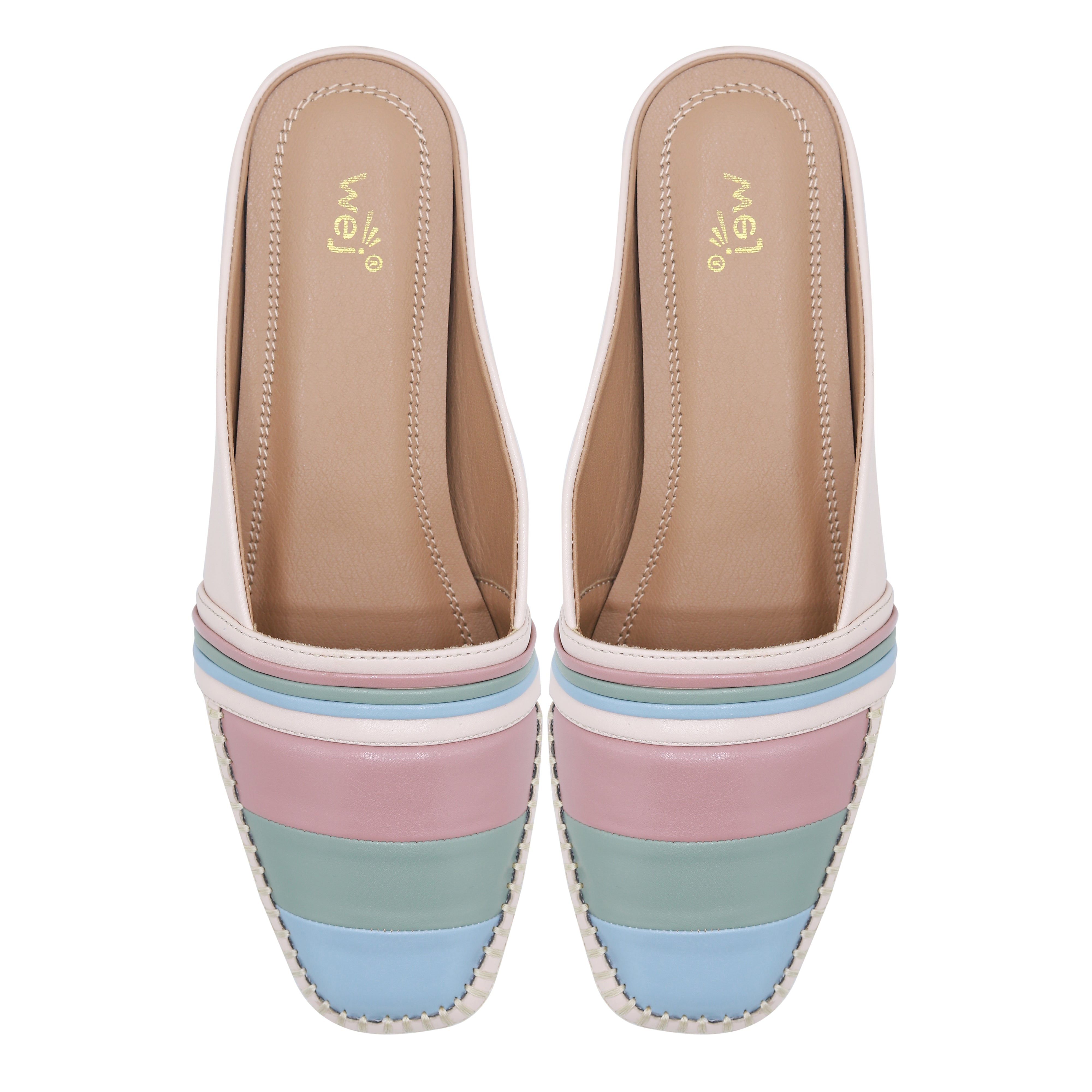Nude Meadow Pastel Mules - 8004339