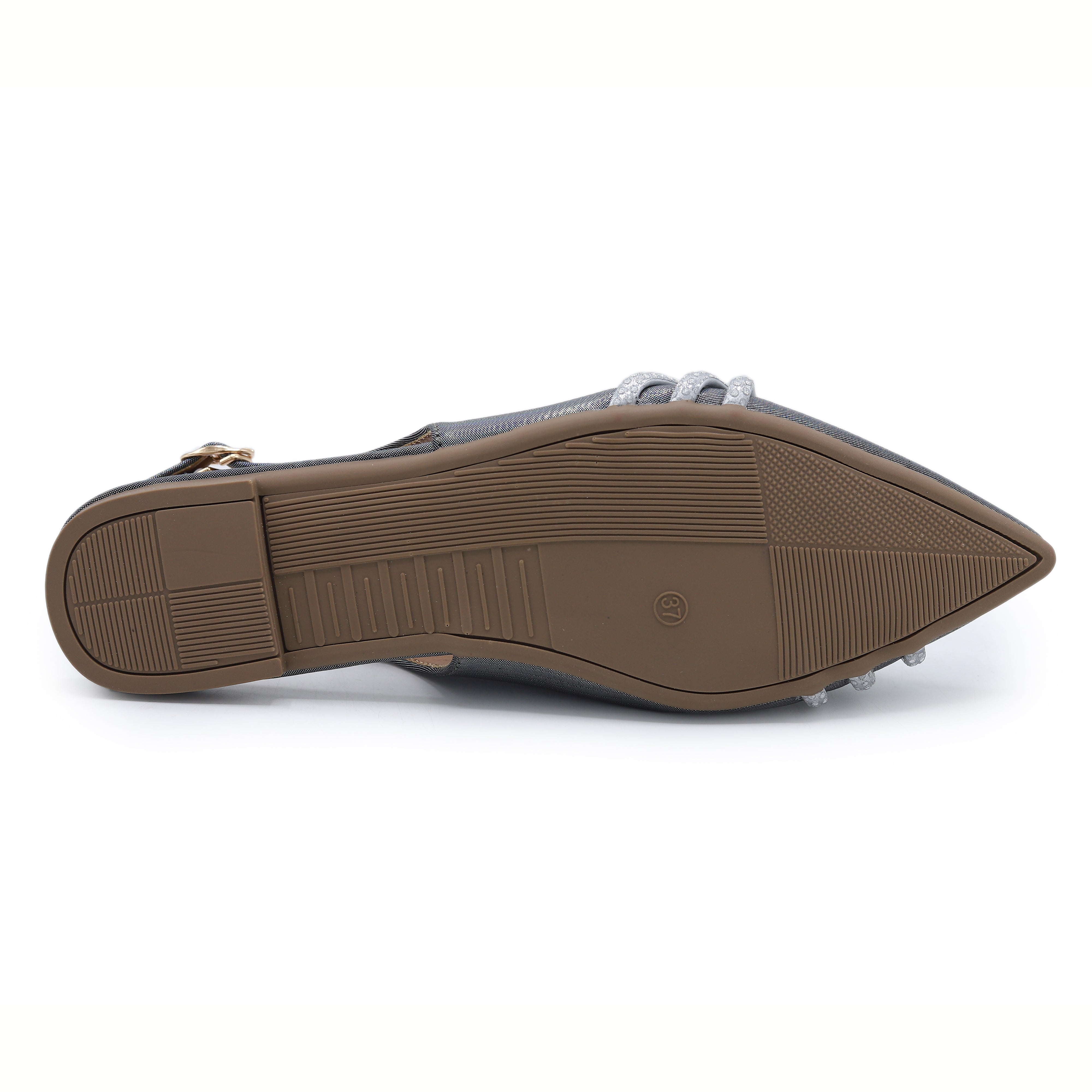 Silver Slingback Flats - 8007210