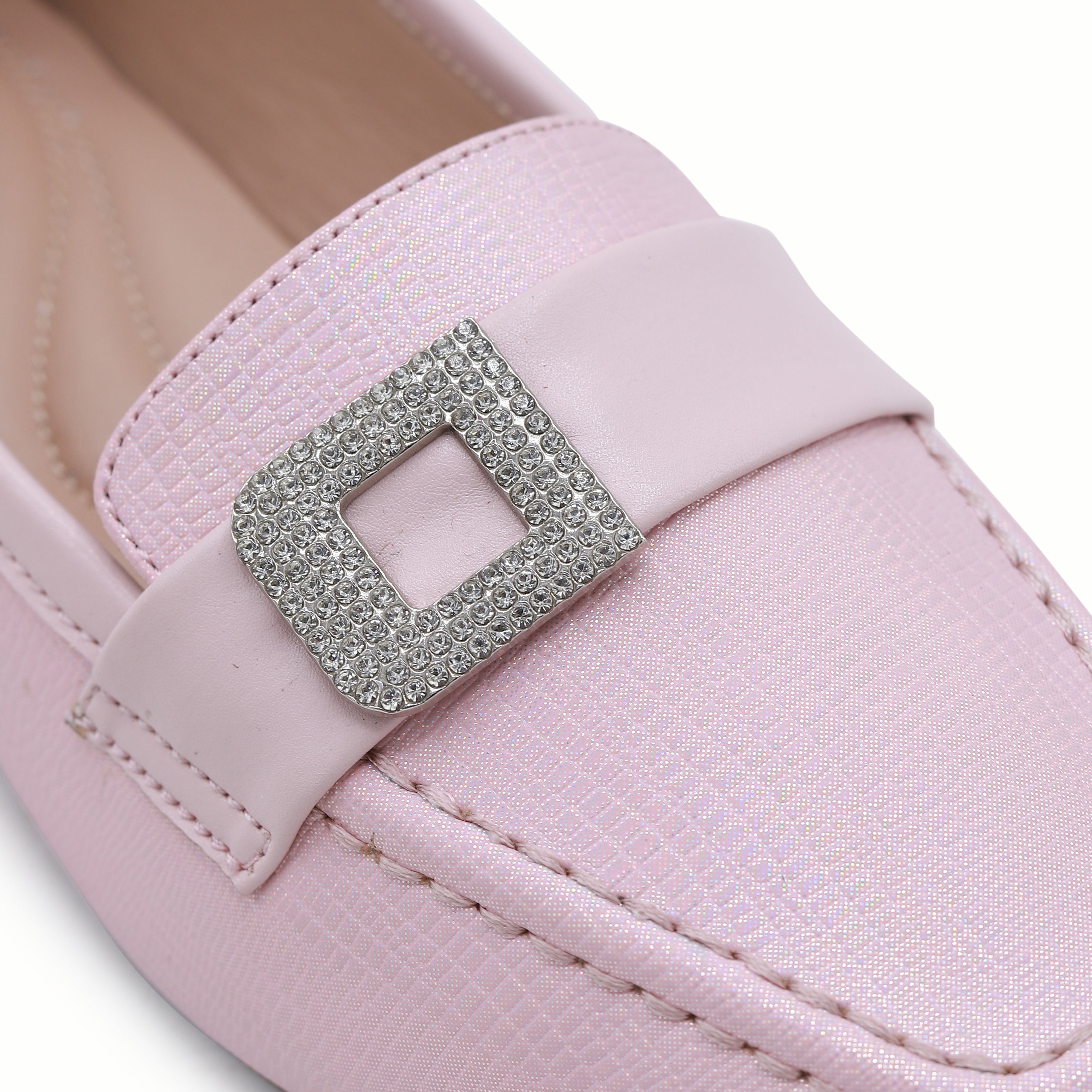 Pink Ladies Moccasin Shoes - 8004414