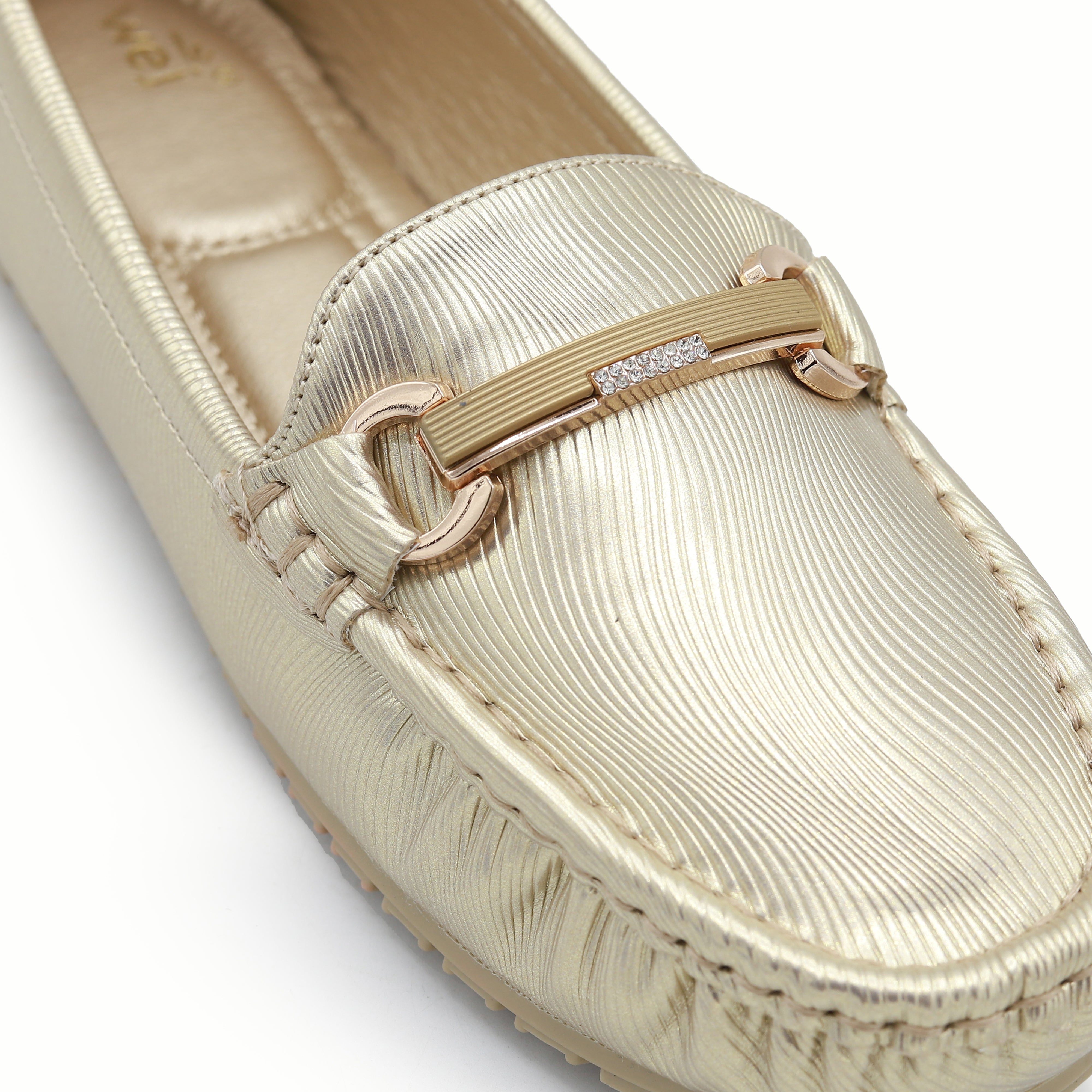 Gold Metallic Driver Loafers 8004344 Gold