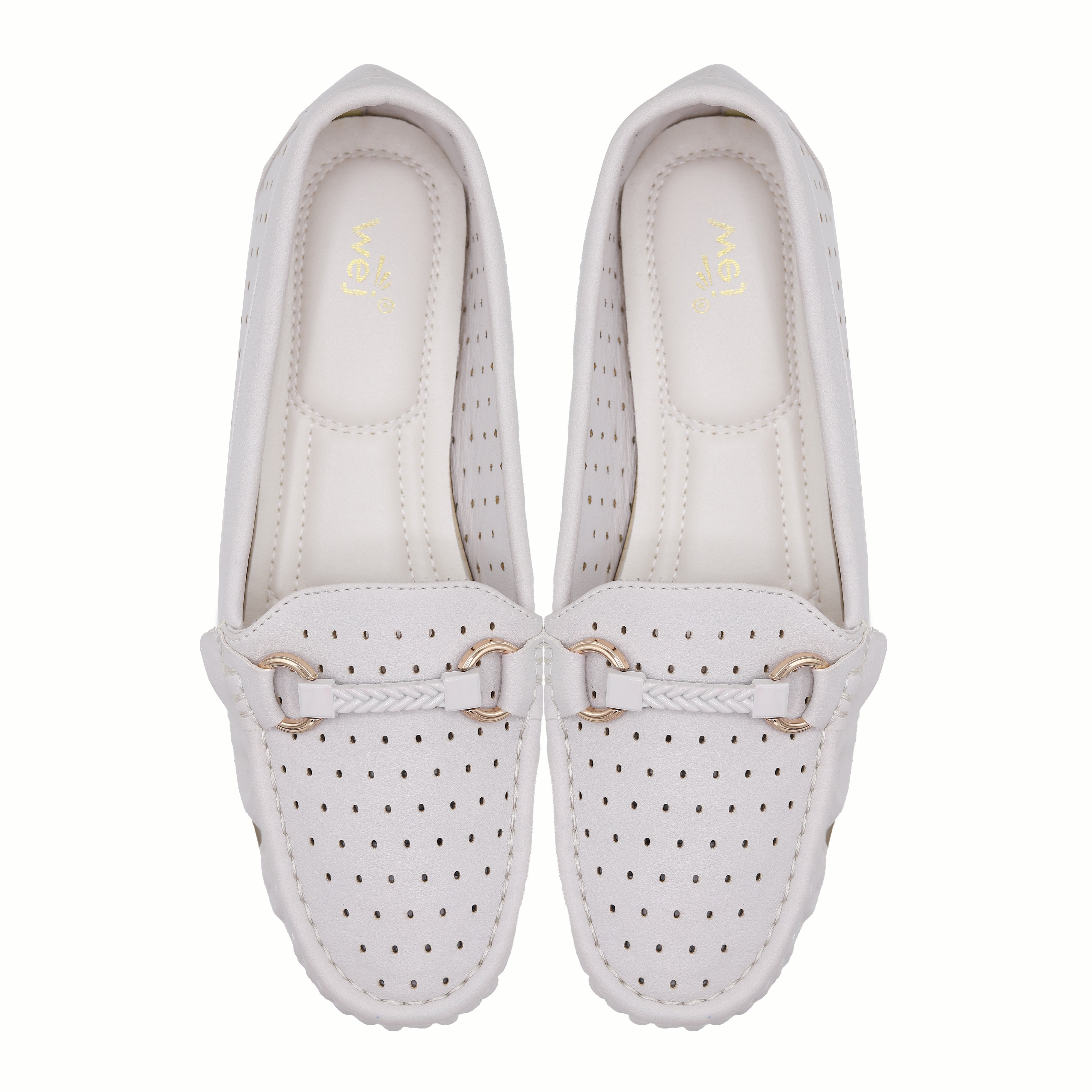 Women's Breathable Summer Flats Loafers 8004351 Nude