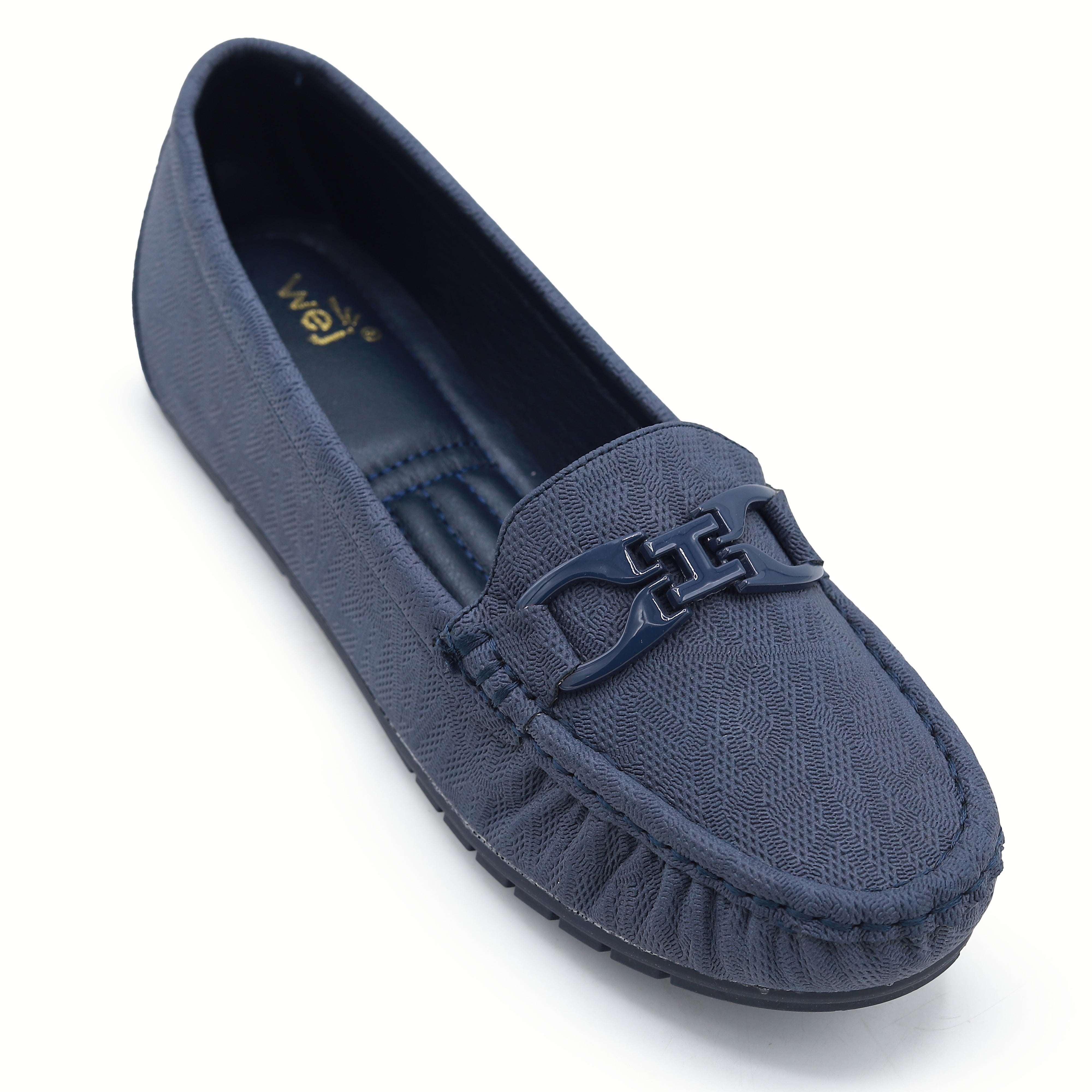 Blue Moccasin Loafers - Women's Shoes 8004363 Navy