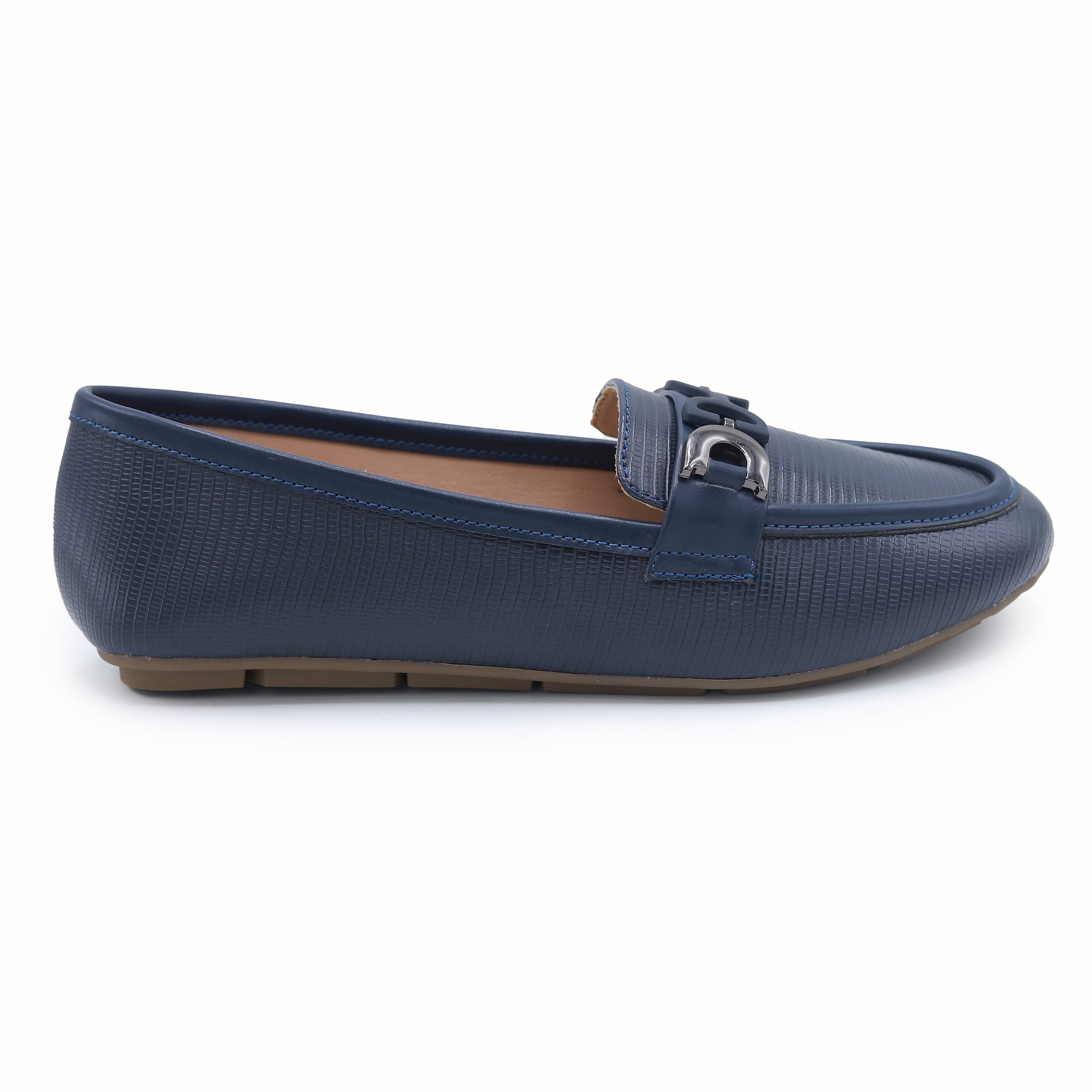 Navy Blue Women's Loafers  – 8004388
