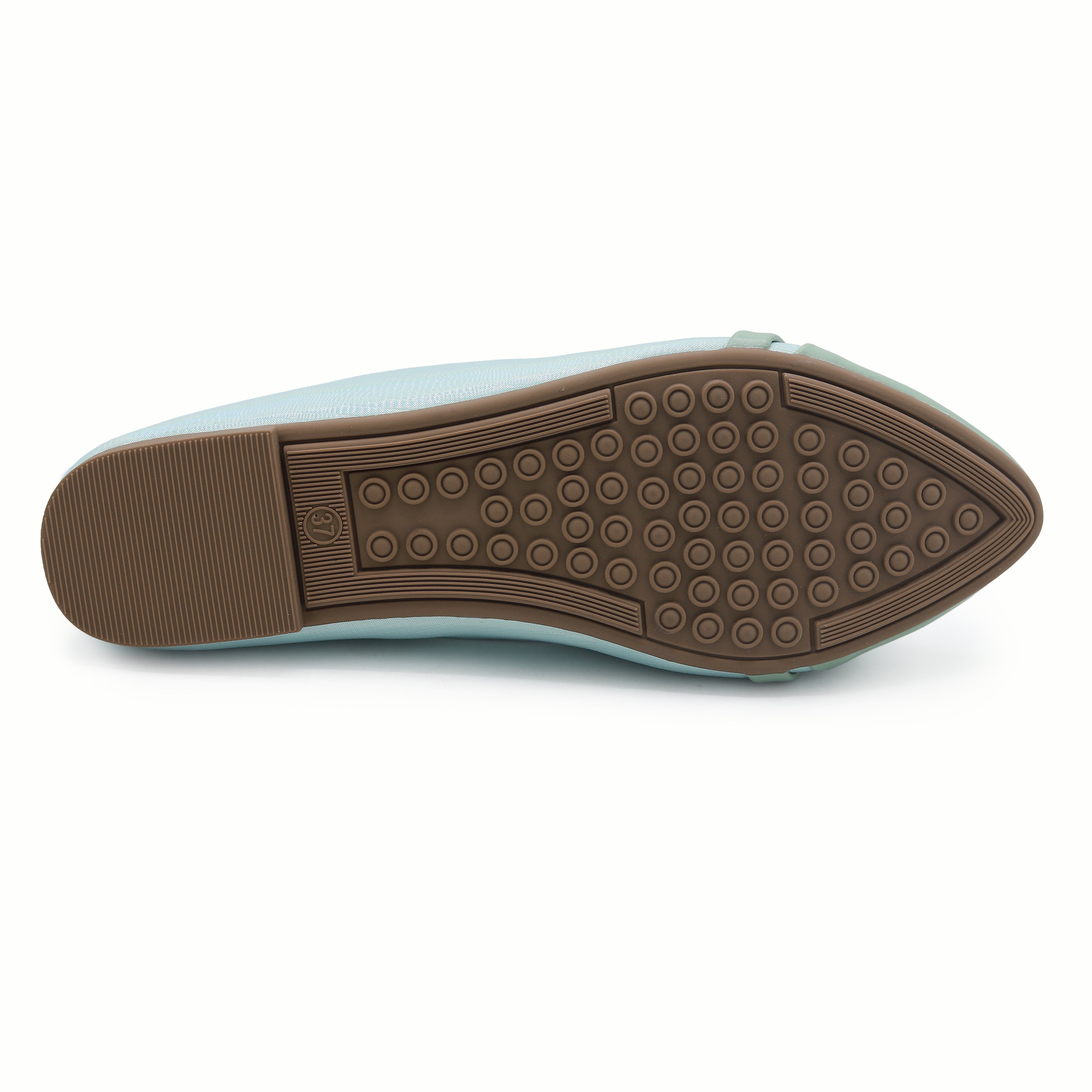 Mint Pointed Toe Slip On Flats – 8006345