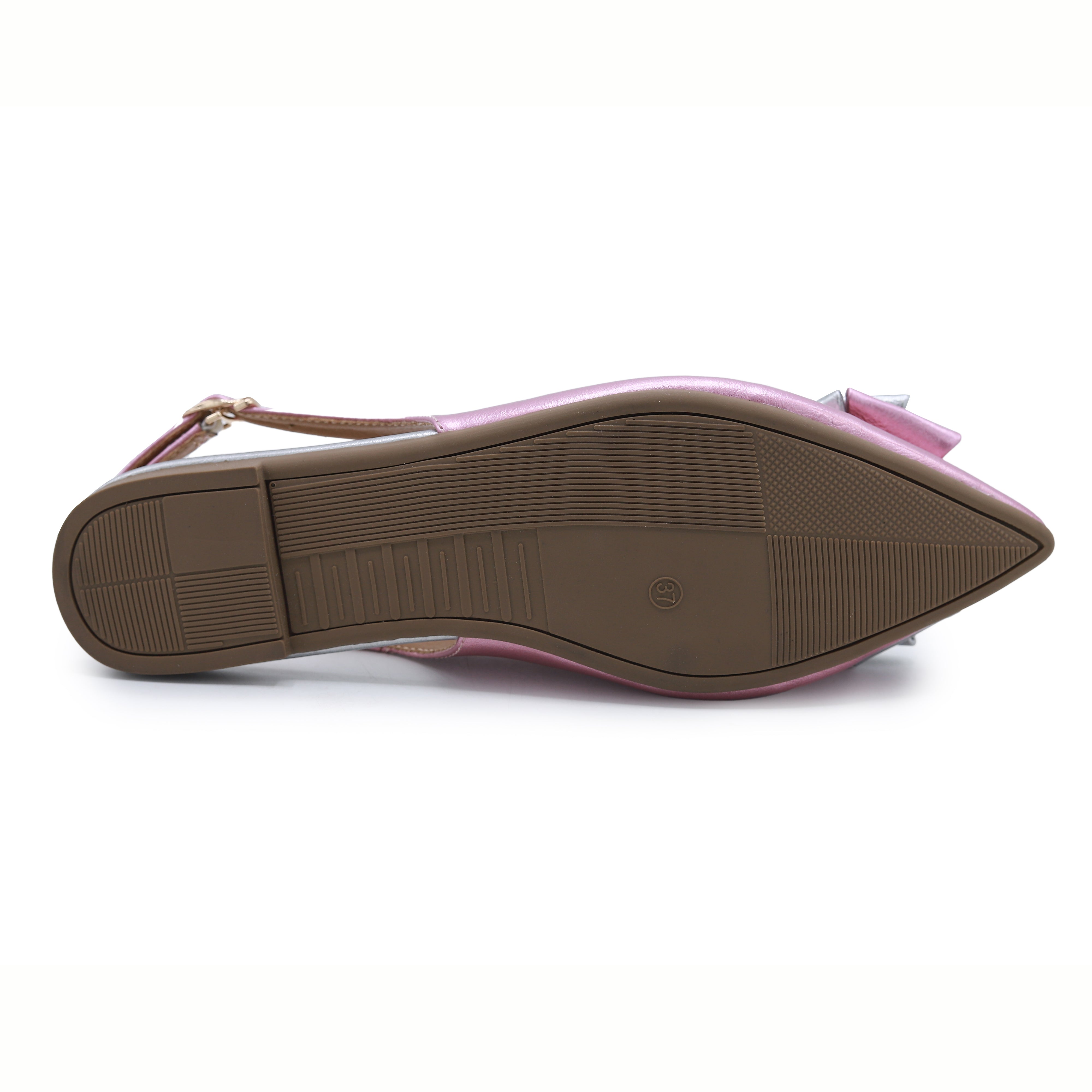 Metallic Pink Slingback Flats - 8007212