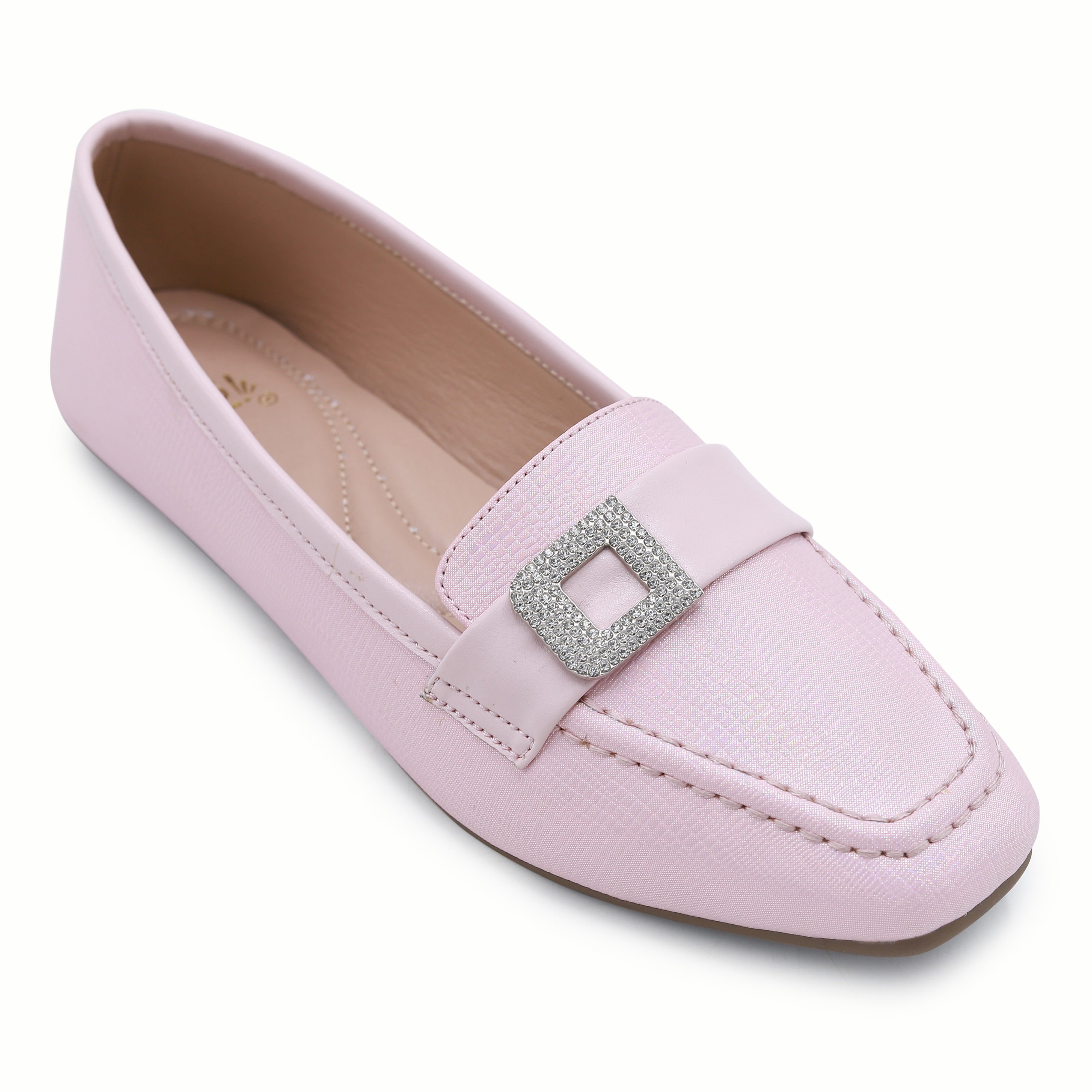 Pink Ladies Moccasin Shoes - 8004414