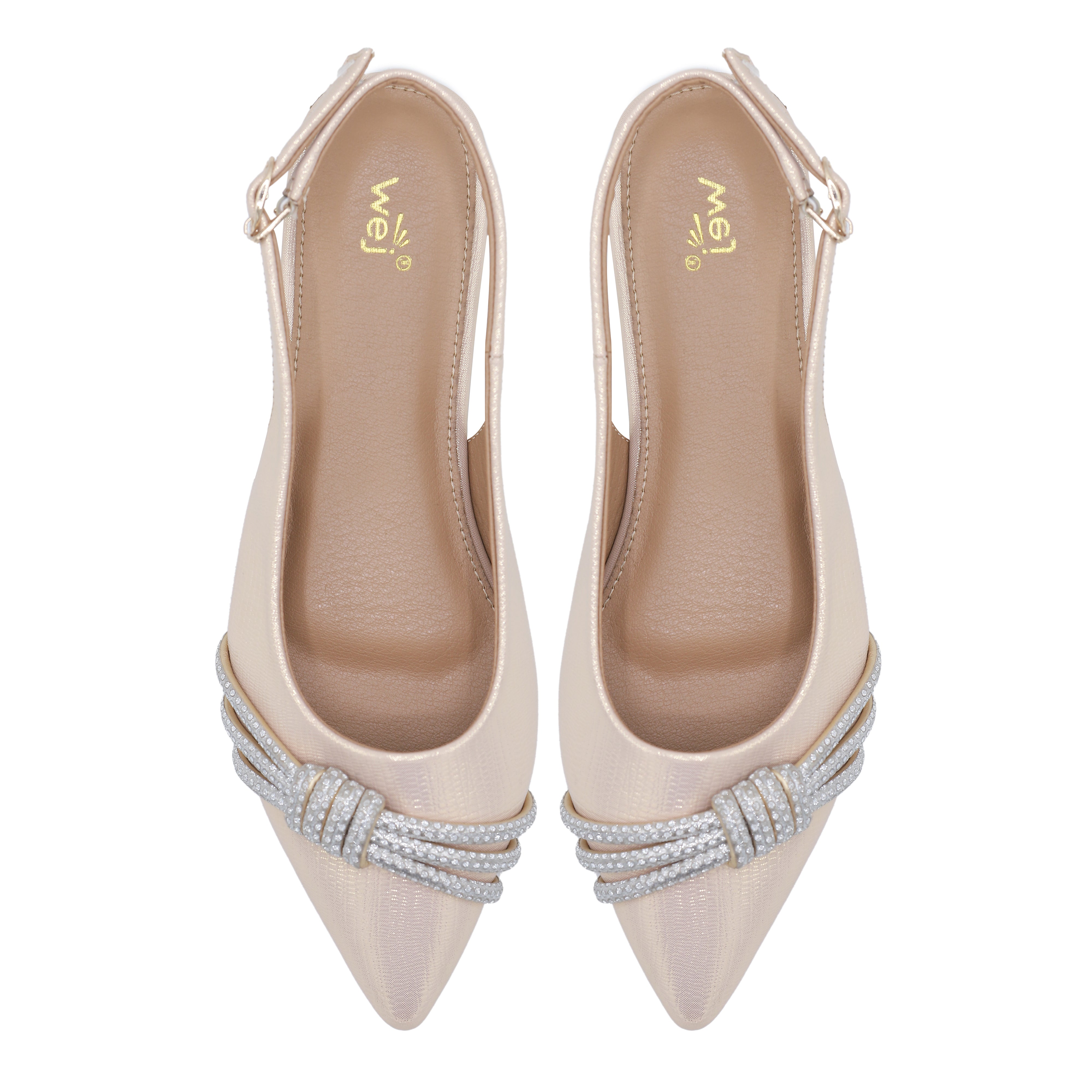 Gold Slingback Flats - 8007210
