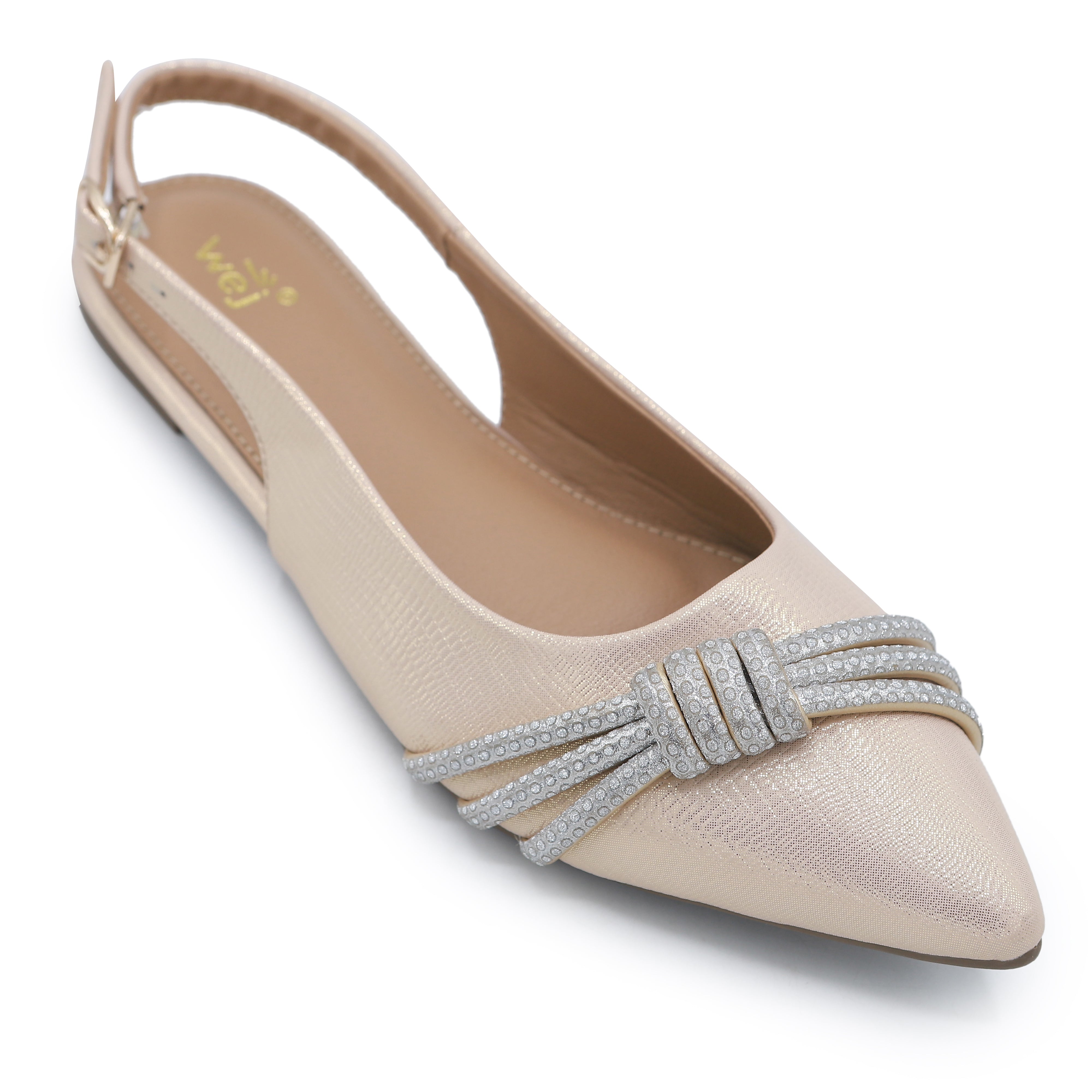 Gold Slingback Flats - 8007210