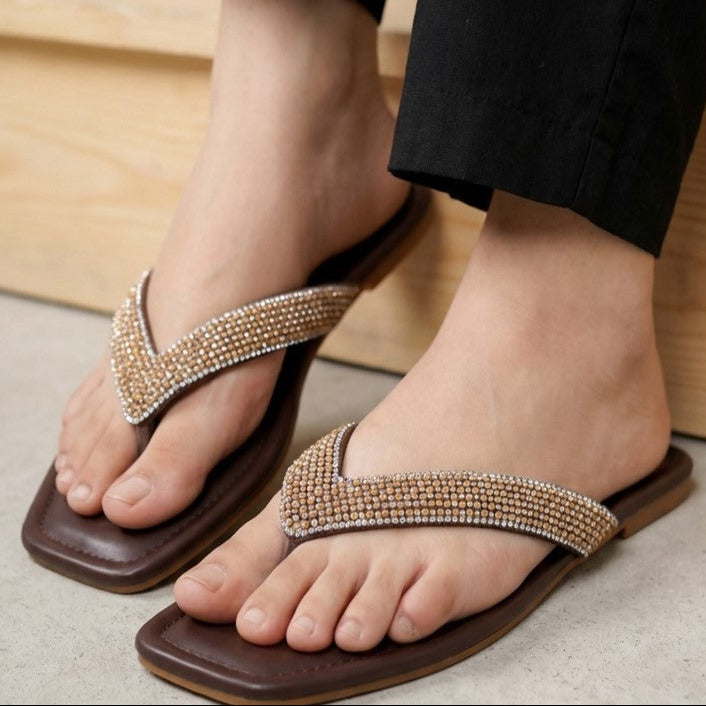 Crystal Thong 8001101 Brown