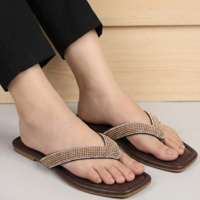 Crystal Thong 8001101 Brown