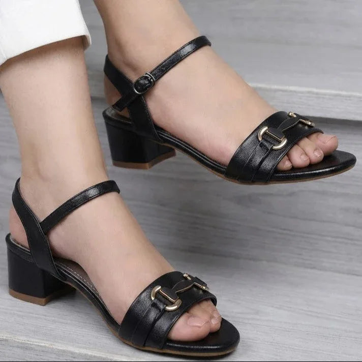 Block Heel Sandals 8102169 Black