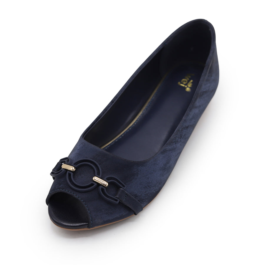Peep-Toe Wedge 8007247 Navy