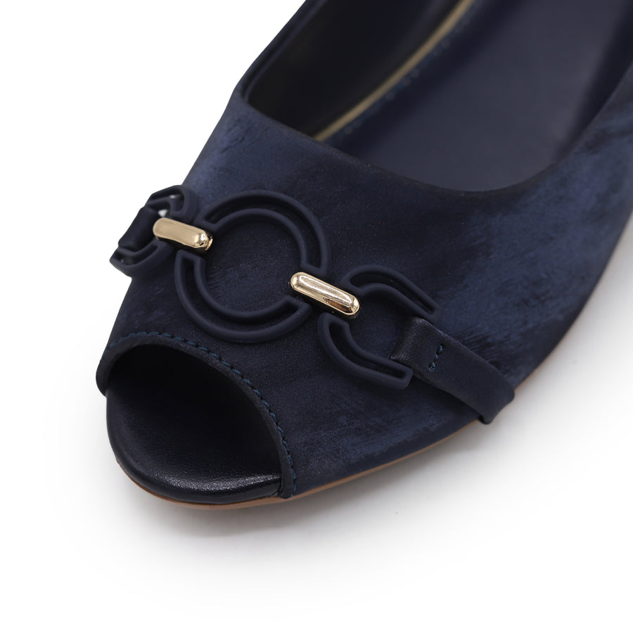 Peep-Toe Wedge 8007247 Navy
