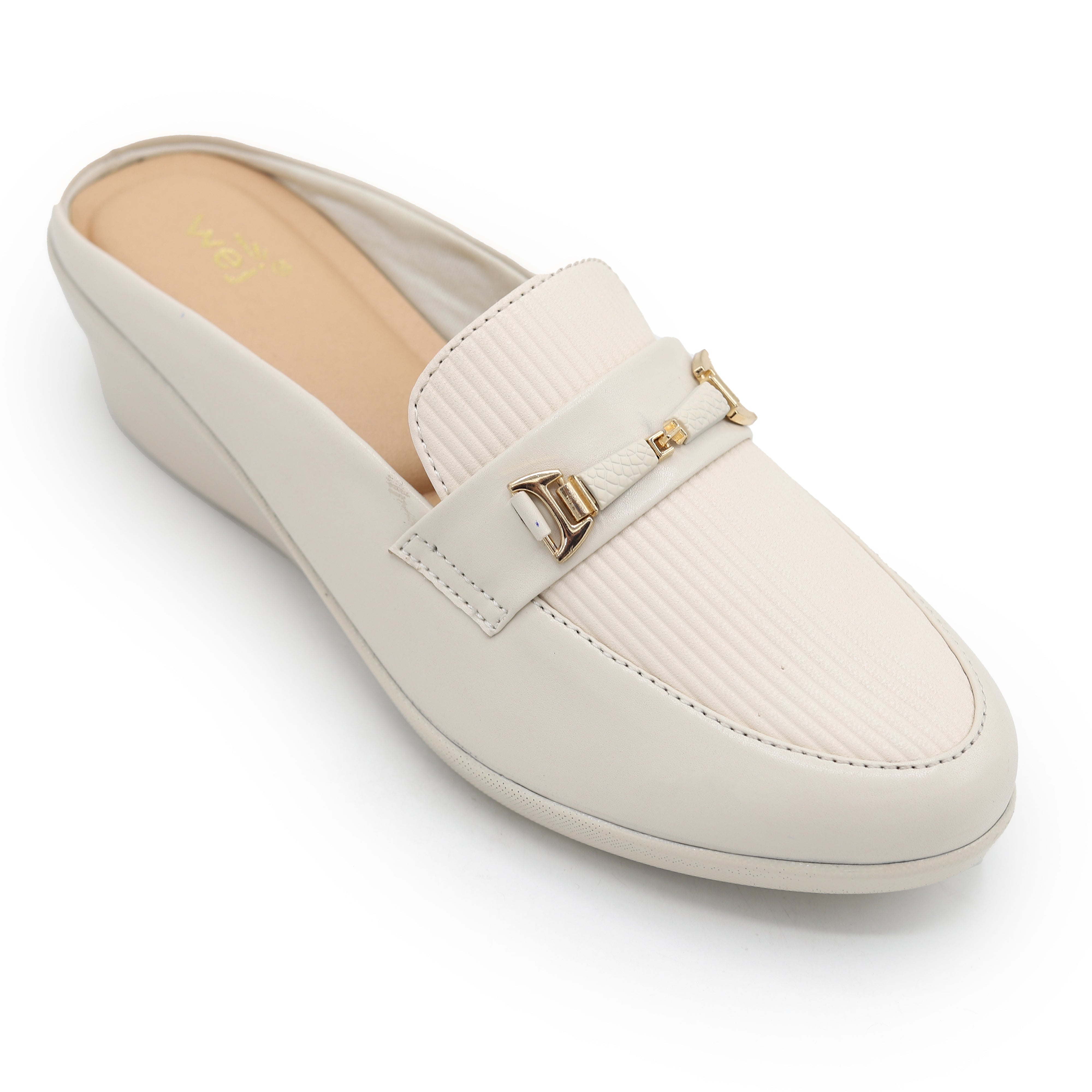 Wedge Mules 8007264 Fawn