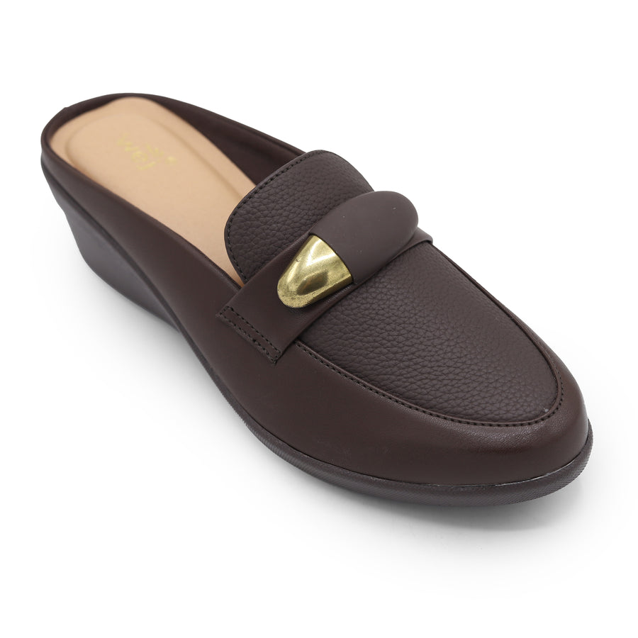 Wedge Mules 8007262 Coffee