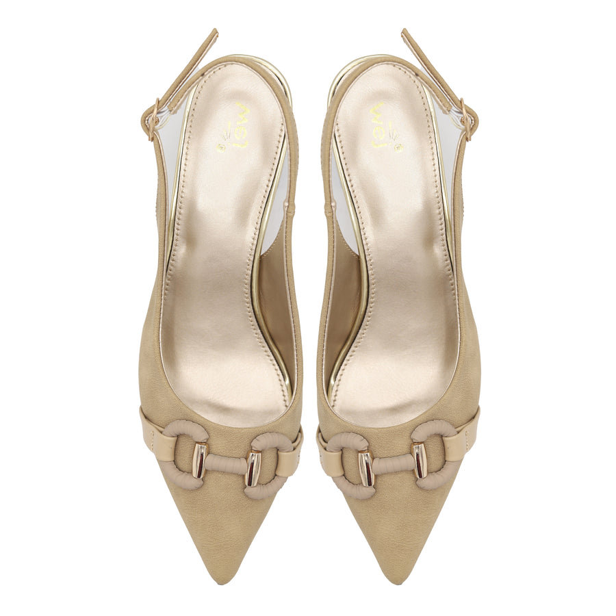 Slingback Heels 8108250 Beige