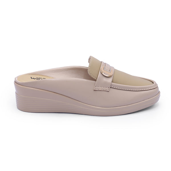 Wedge Mules 8007272 Beige
