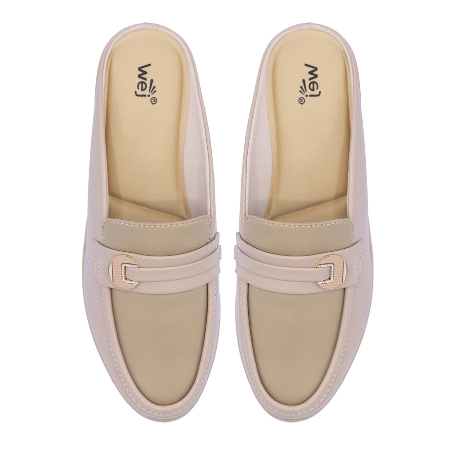 Wedge Mules 8007272 Beige