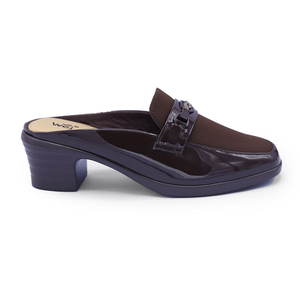 Block Heel Mules 8007279 Coffee