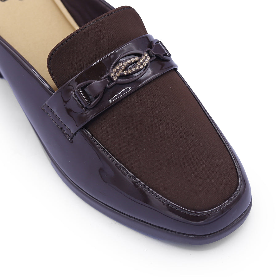 Block Heel Mules 8007279 Coffee