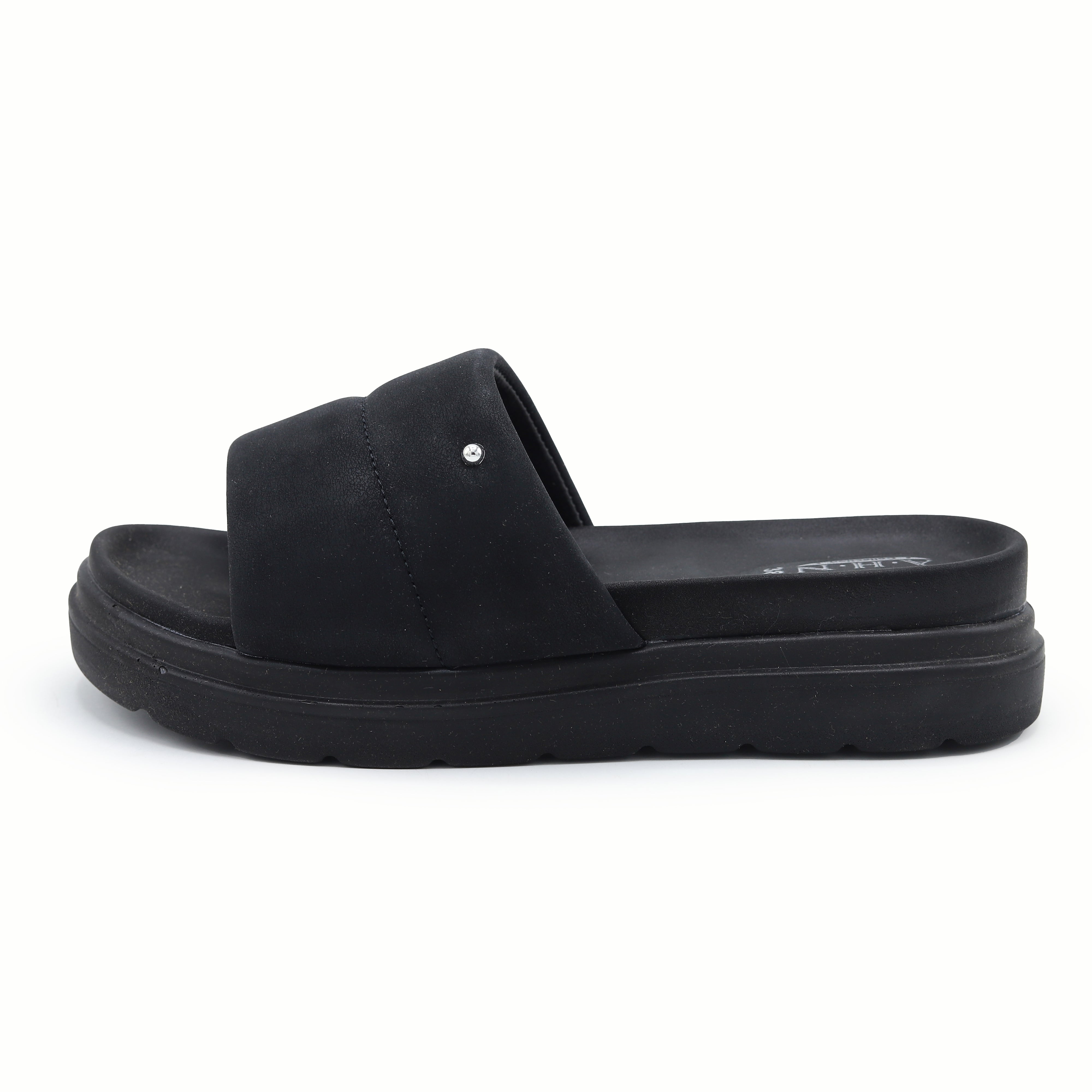 Black Comfort Slides for Women - AHN 01