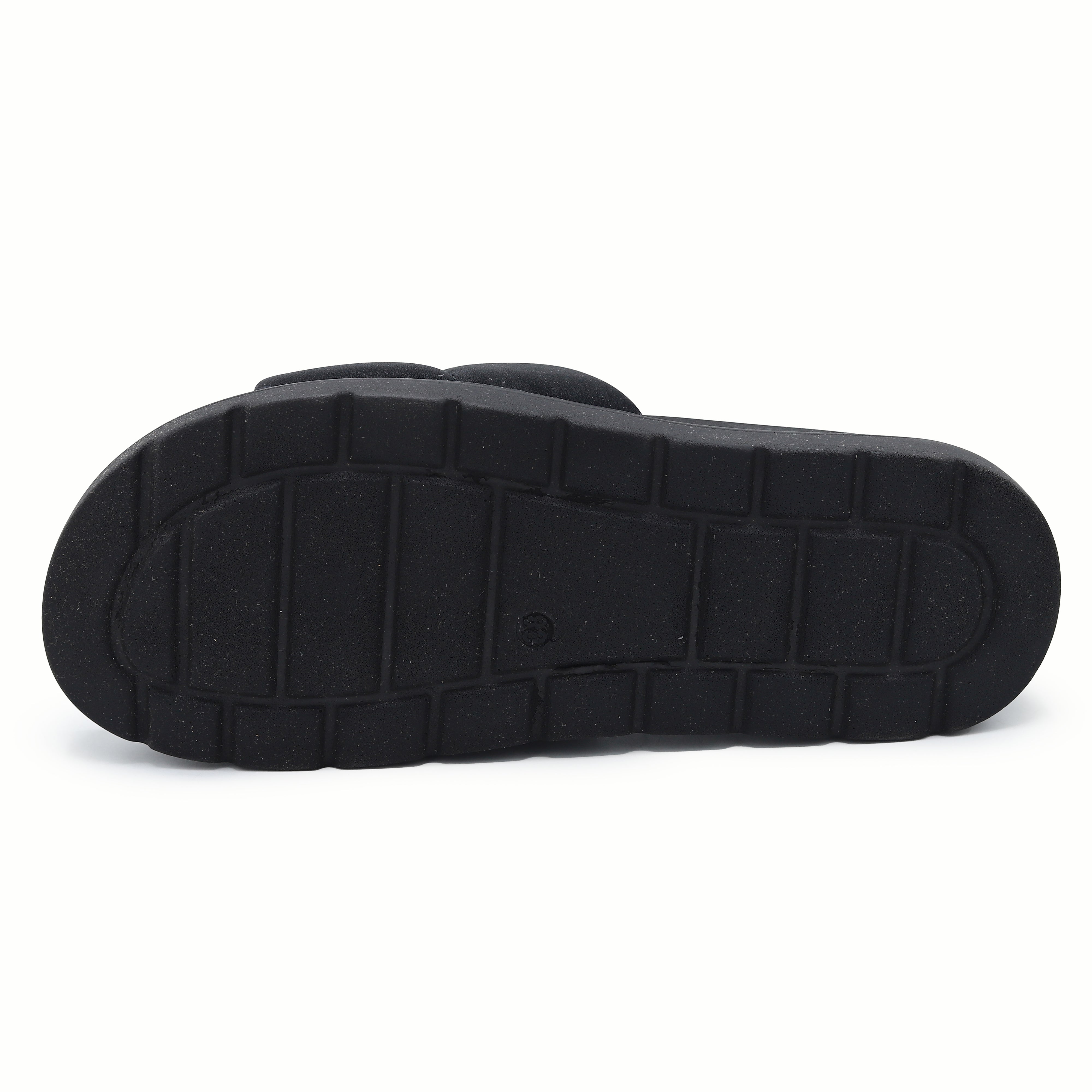 Black Comfort Slides for Women - AHN 01