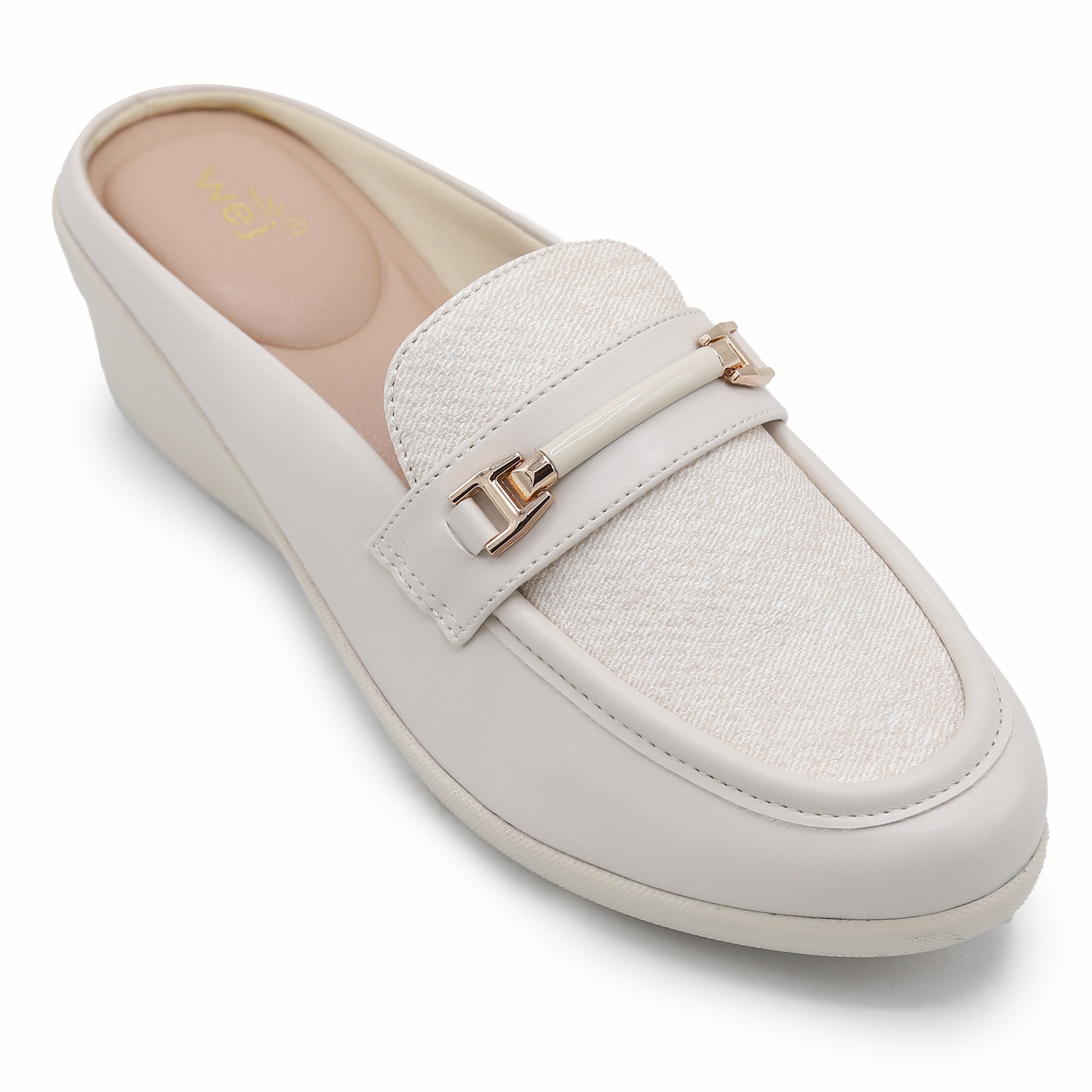Fawn Wedge Loafer Mules - 8007235
