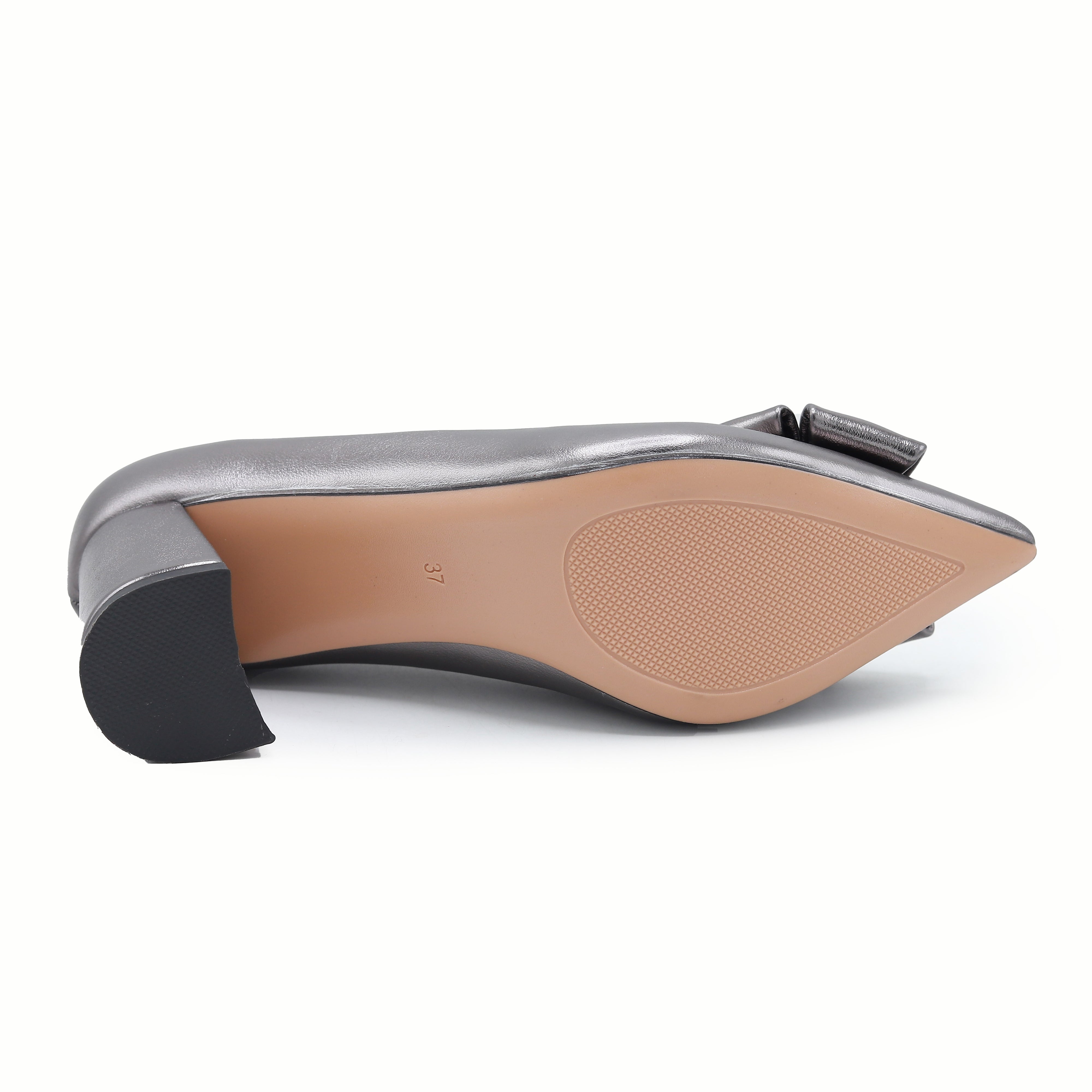 Grey Court Shoes with Bow - 8108179