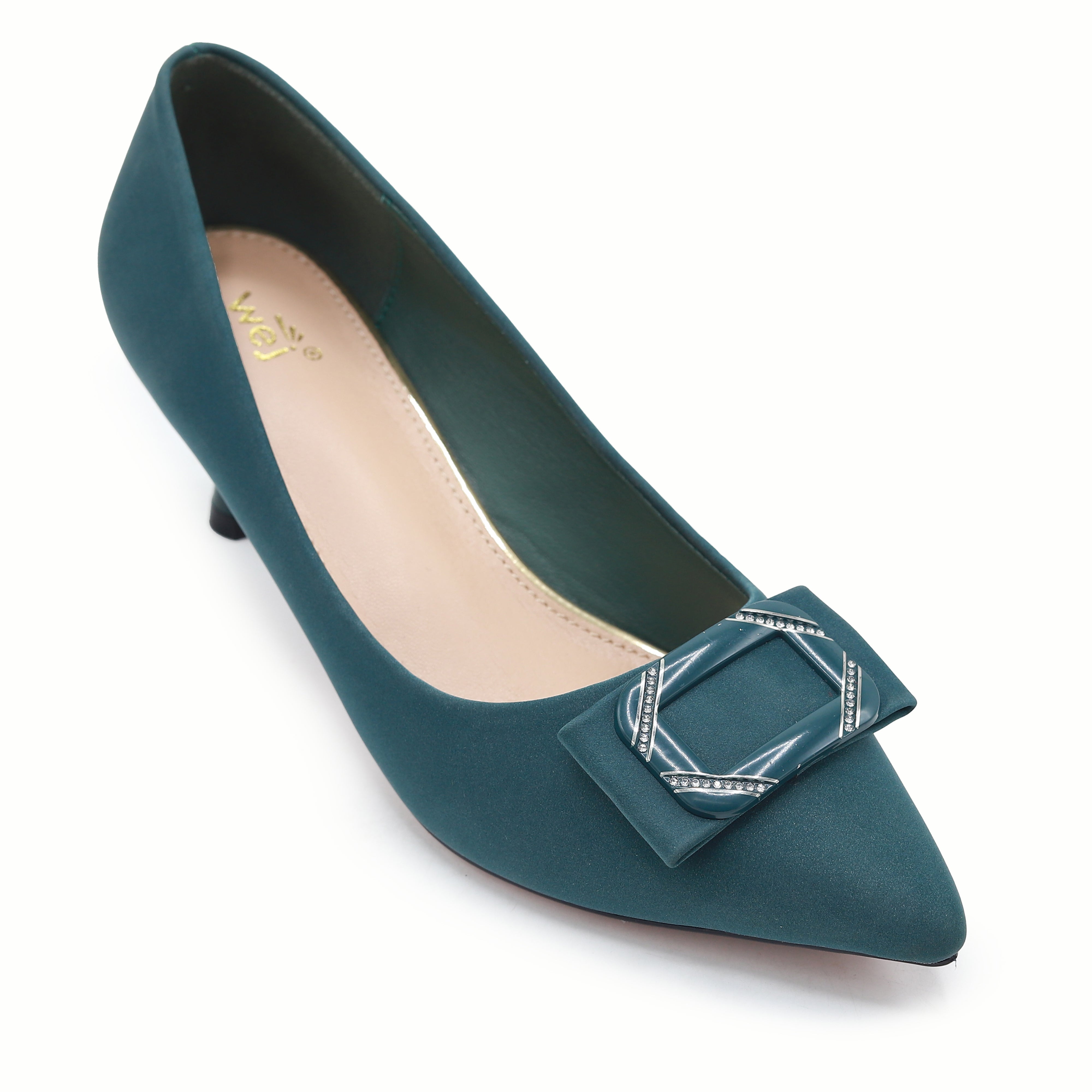 Green Court Shoes with Buckle - 8108163