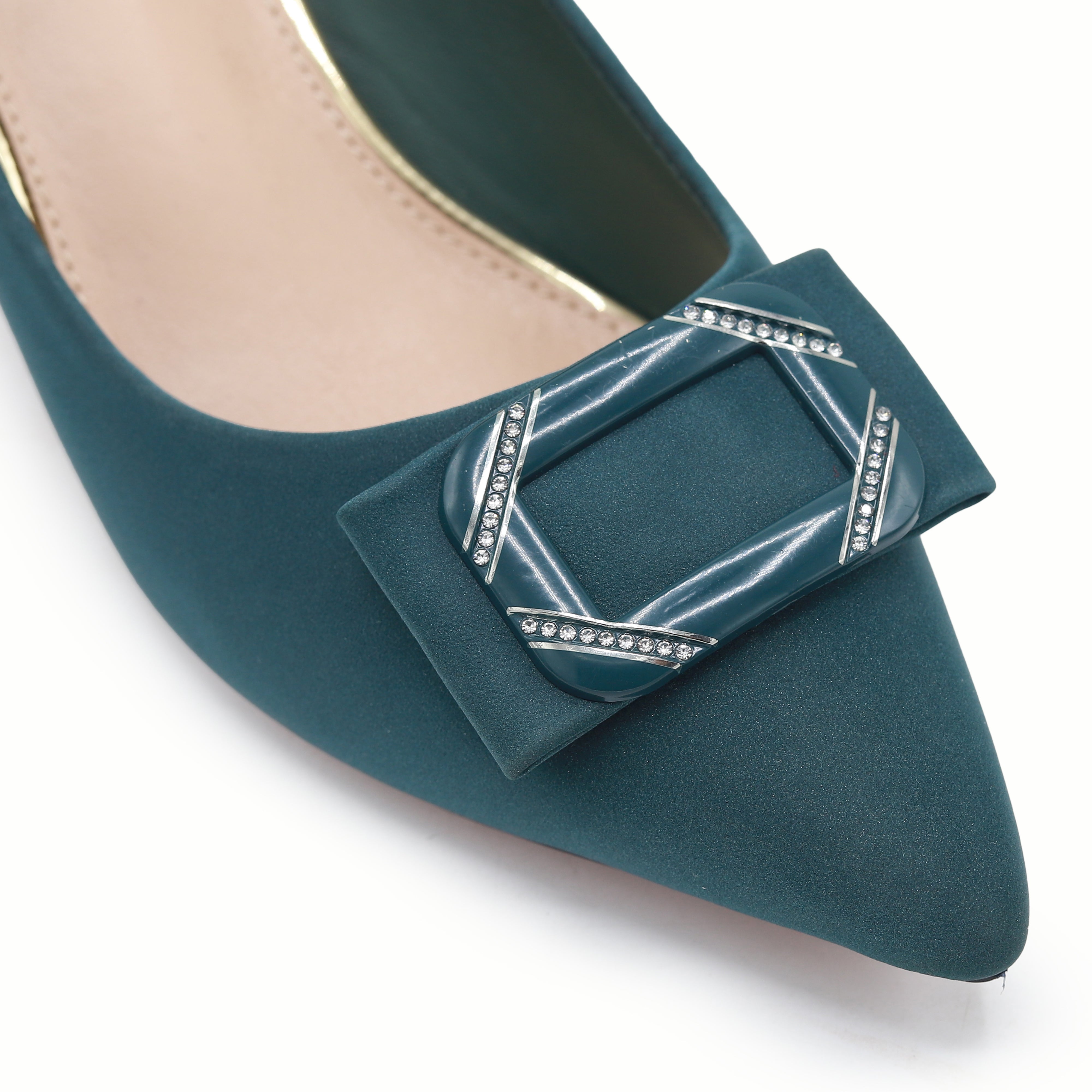 Green Court Shoes with Buckle - 8108163