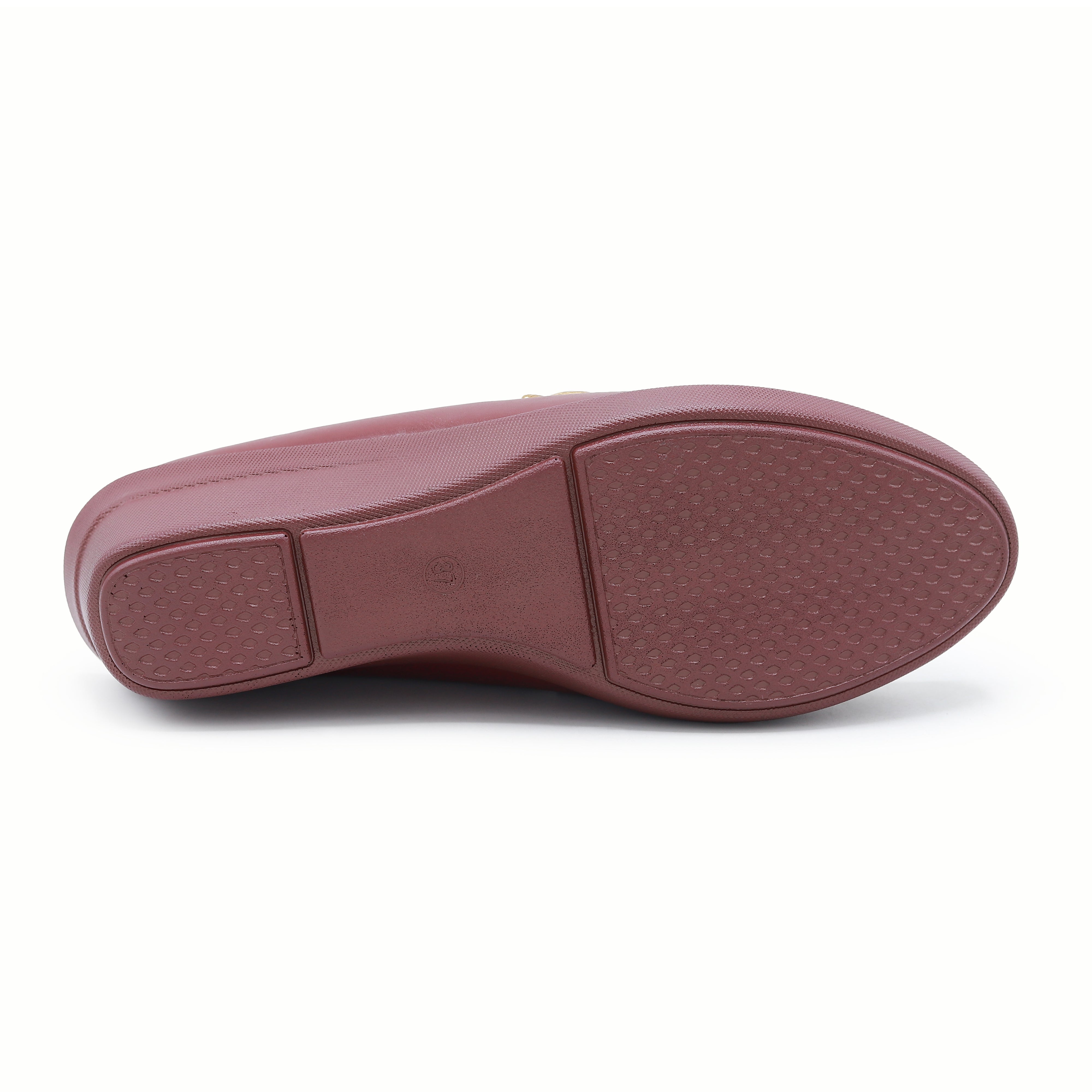 Maroon Chain Loafer Mules - 8007238