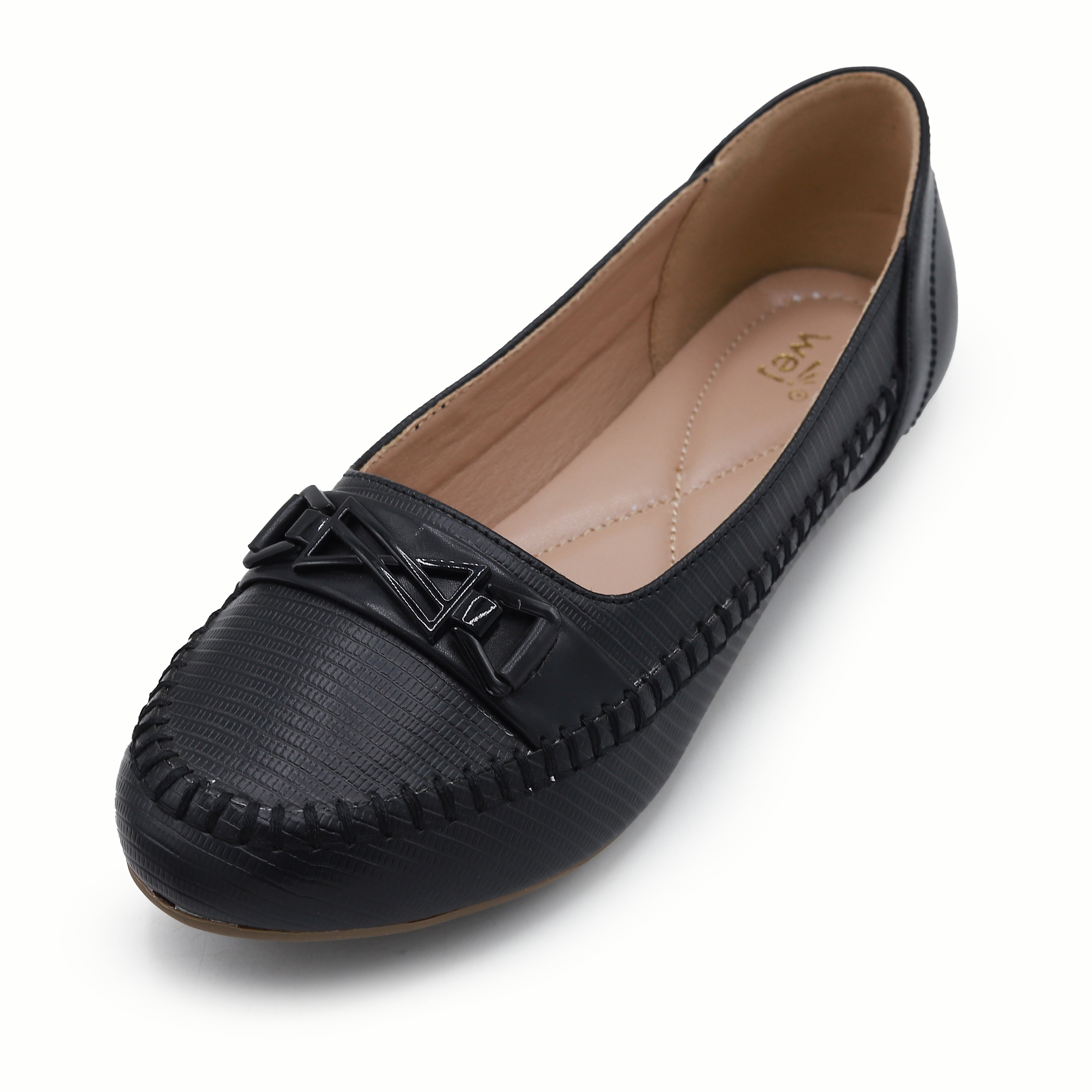Black Moccasin For Women 8004373