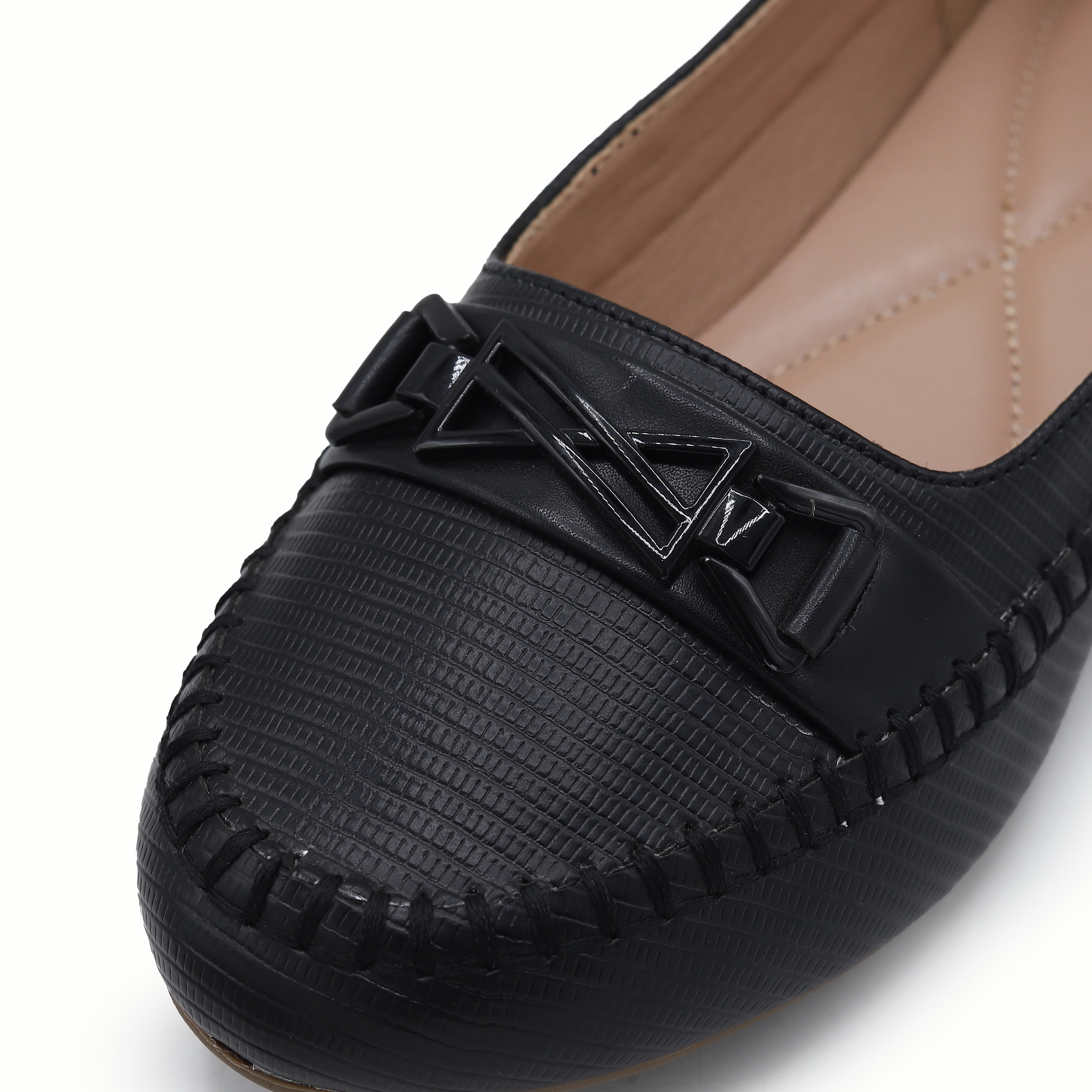 Black Moccasin For Women 8004373