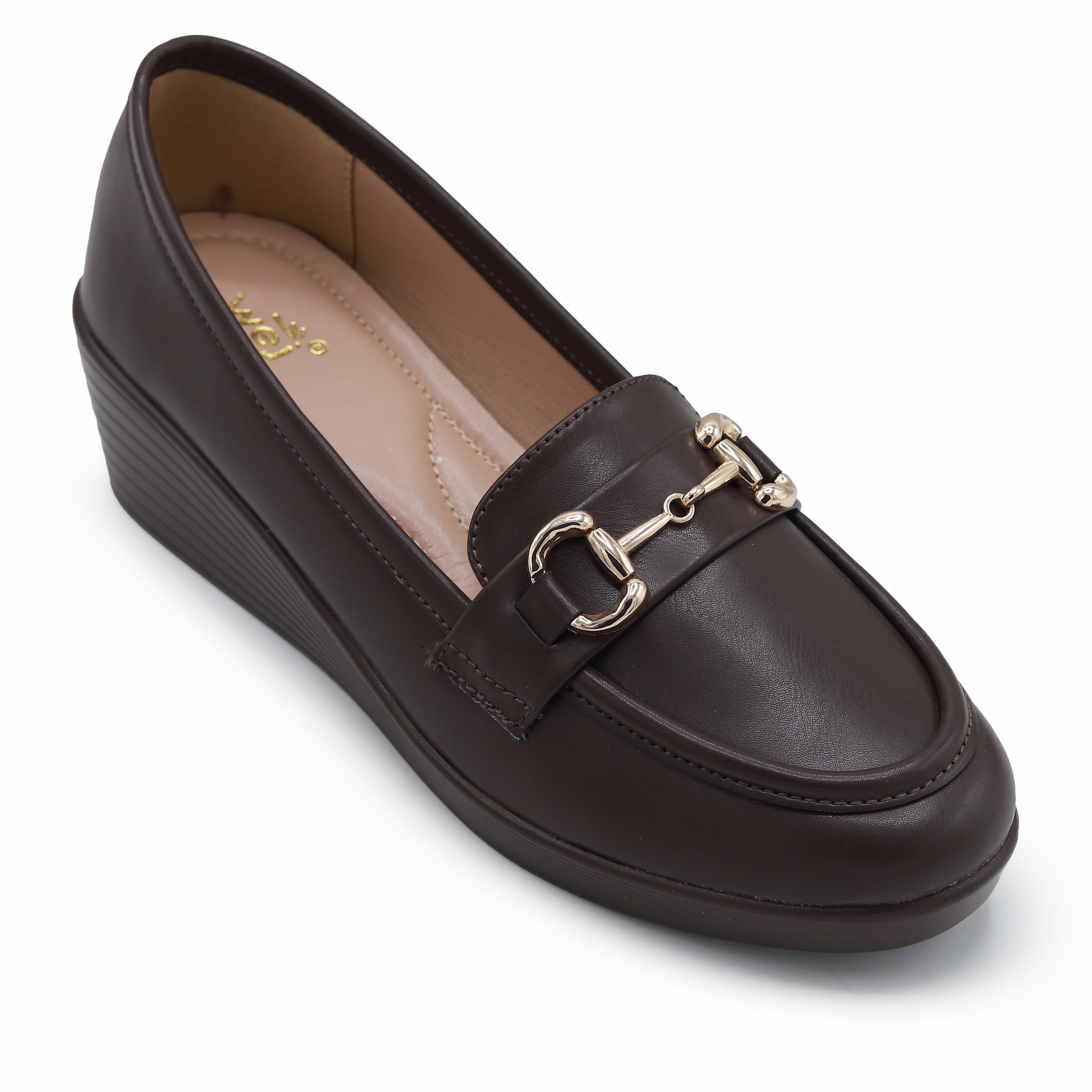 Coffee Women's Wedge Loafers 8004421