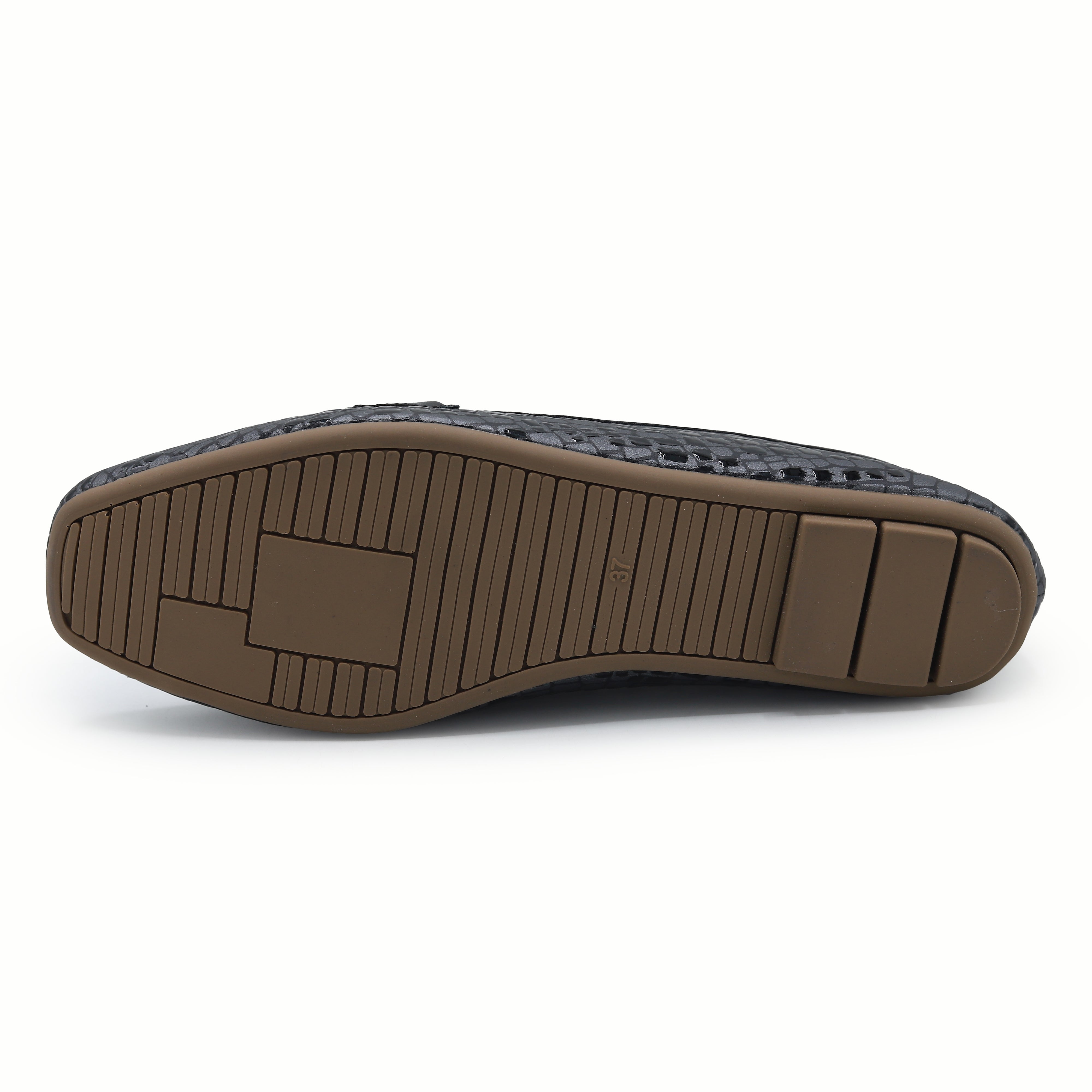 Black Women's Crocodile Loafers 8004416