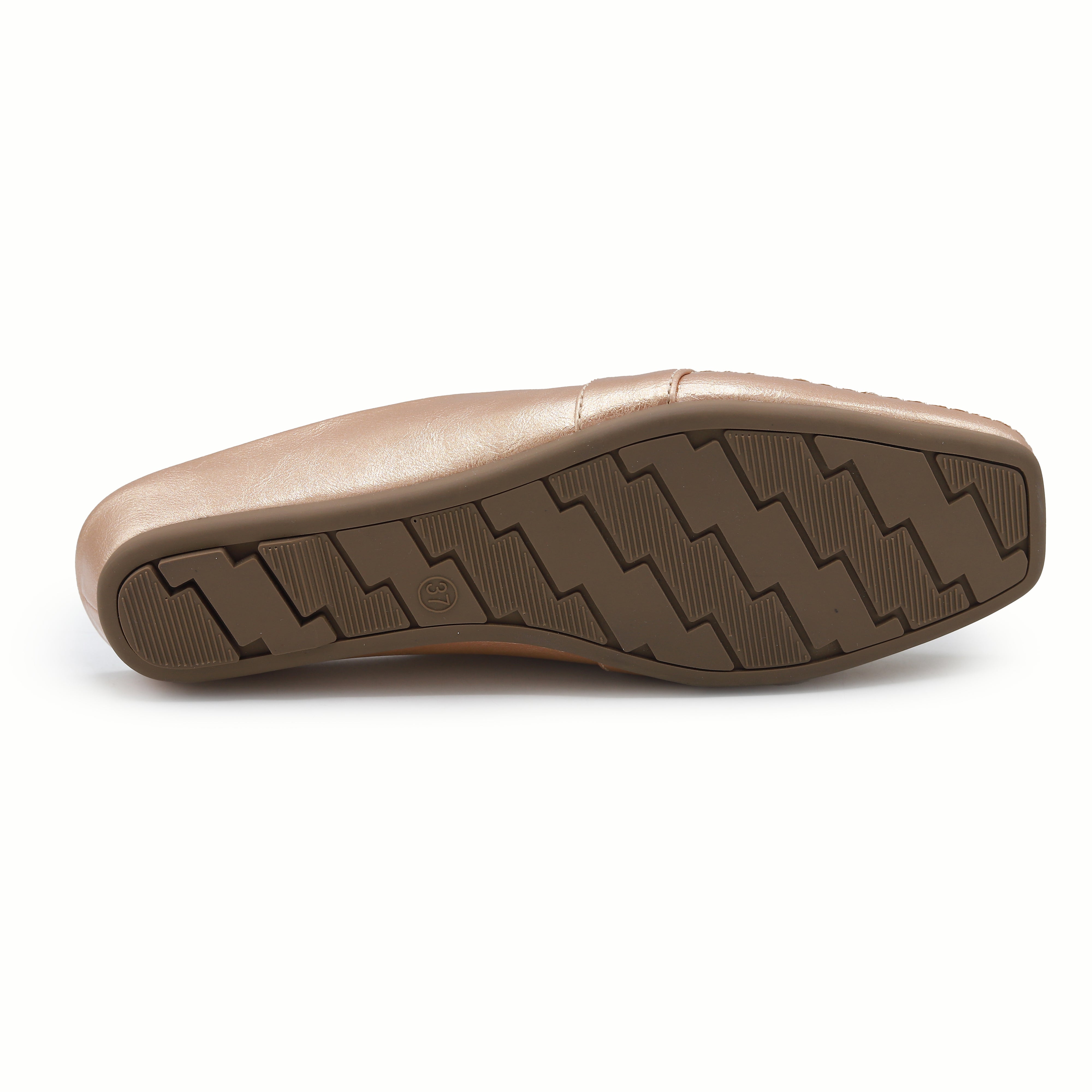Champagne Metallic Loafer Mules 8004336