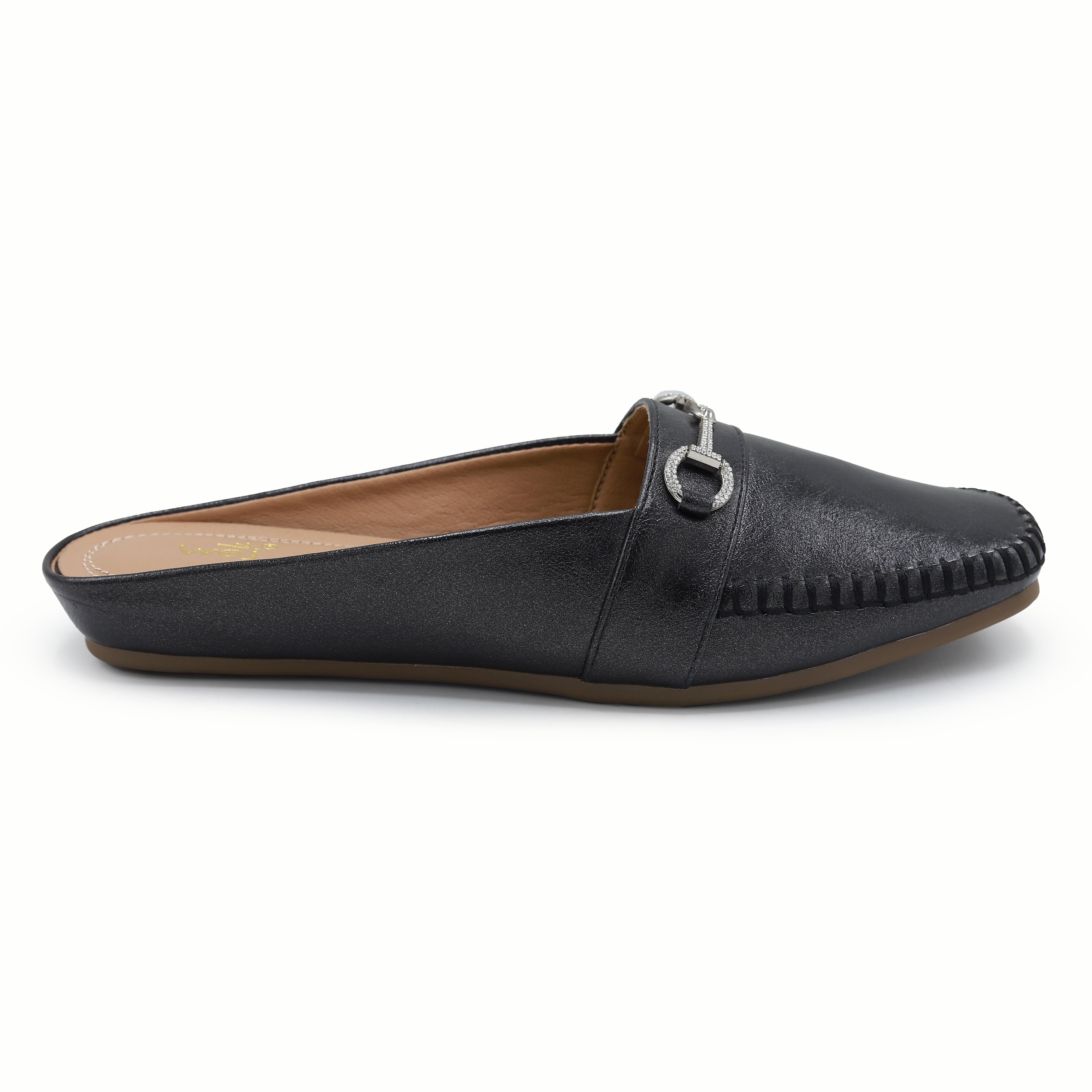 Black Women Half Shoes 8004336