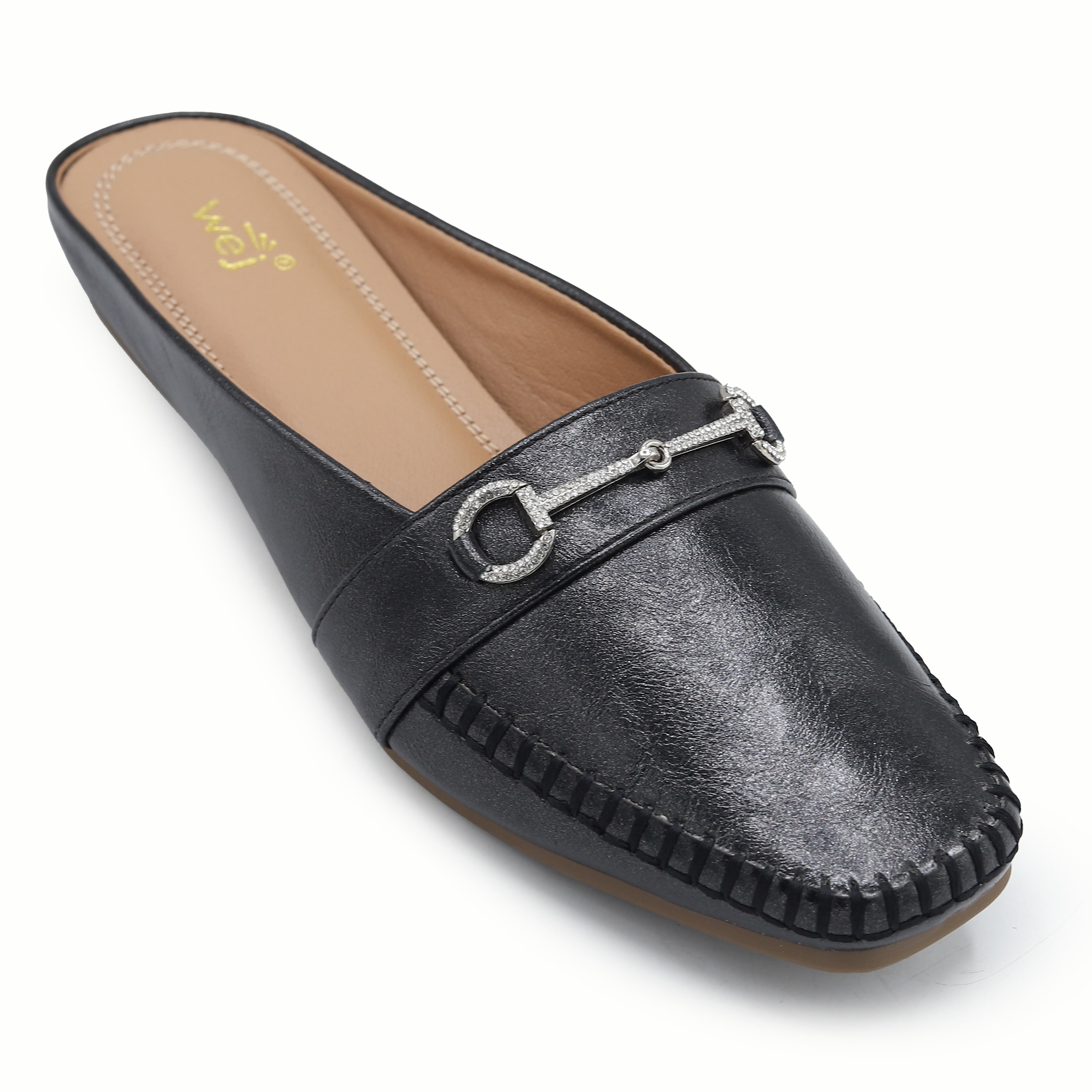 Black Women Half Shoes 8004336