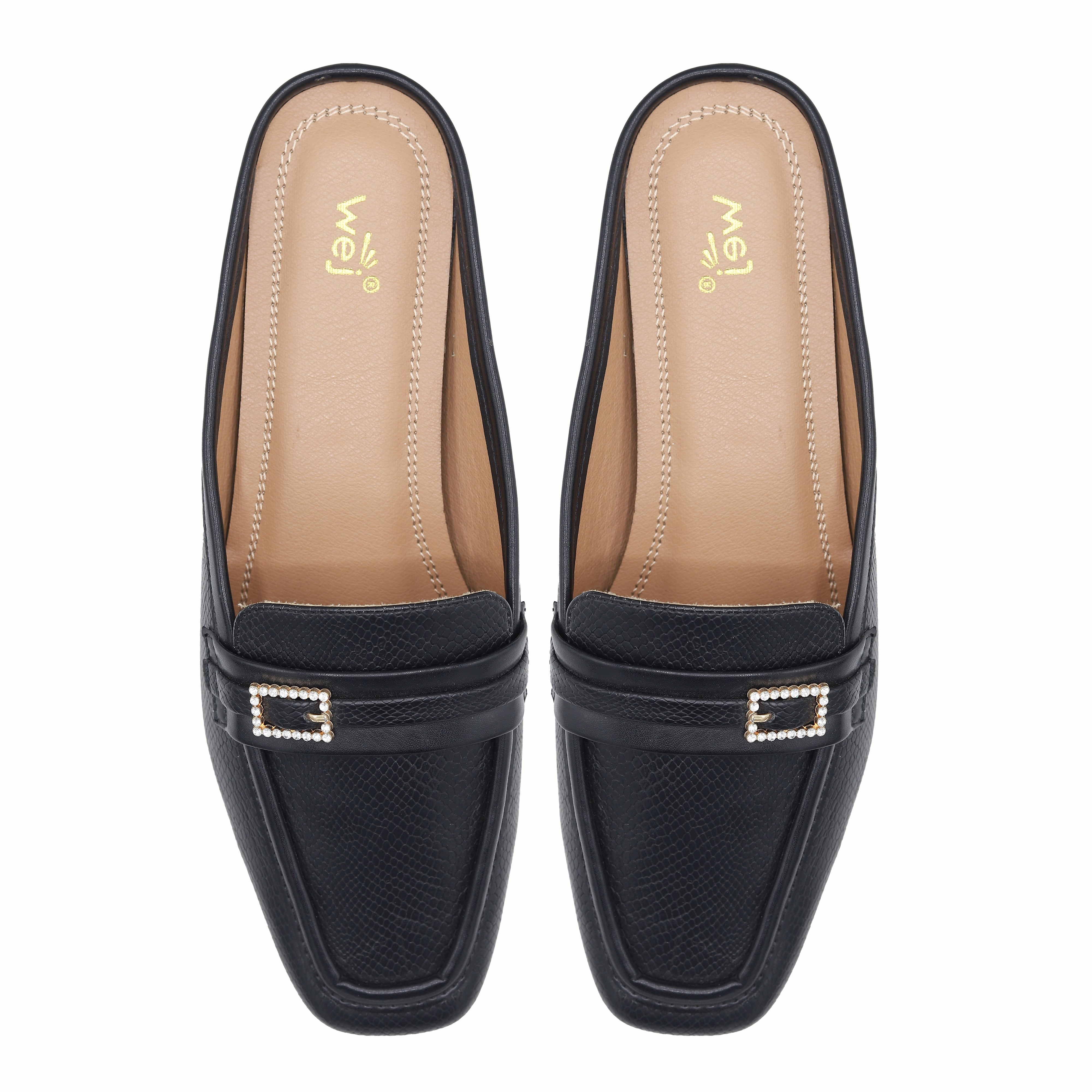 Black Women Half Shoes 8004364