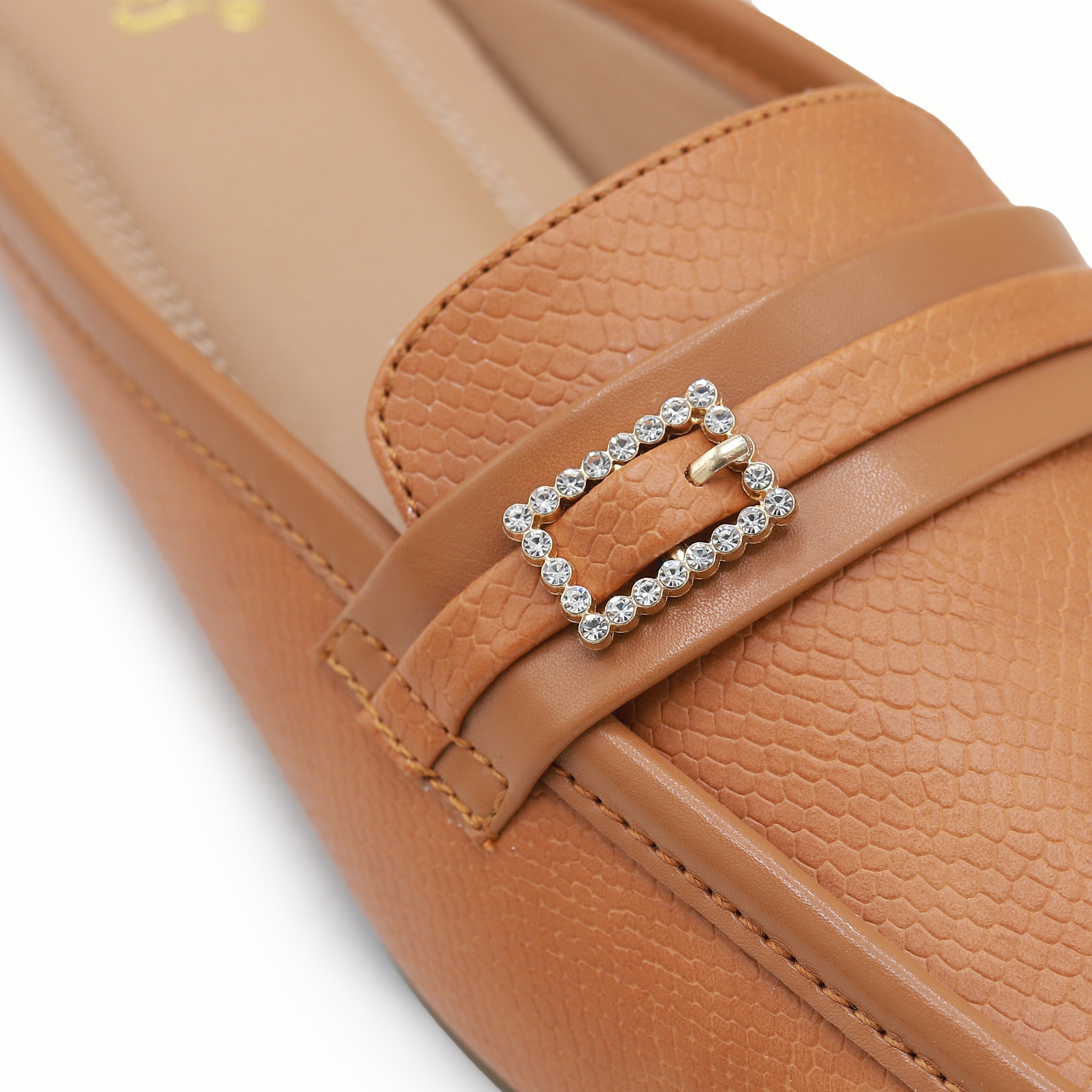 Tan Brown Women Loafers 8004364