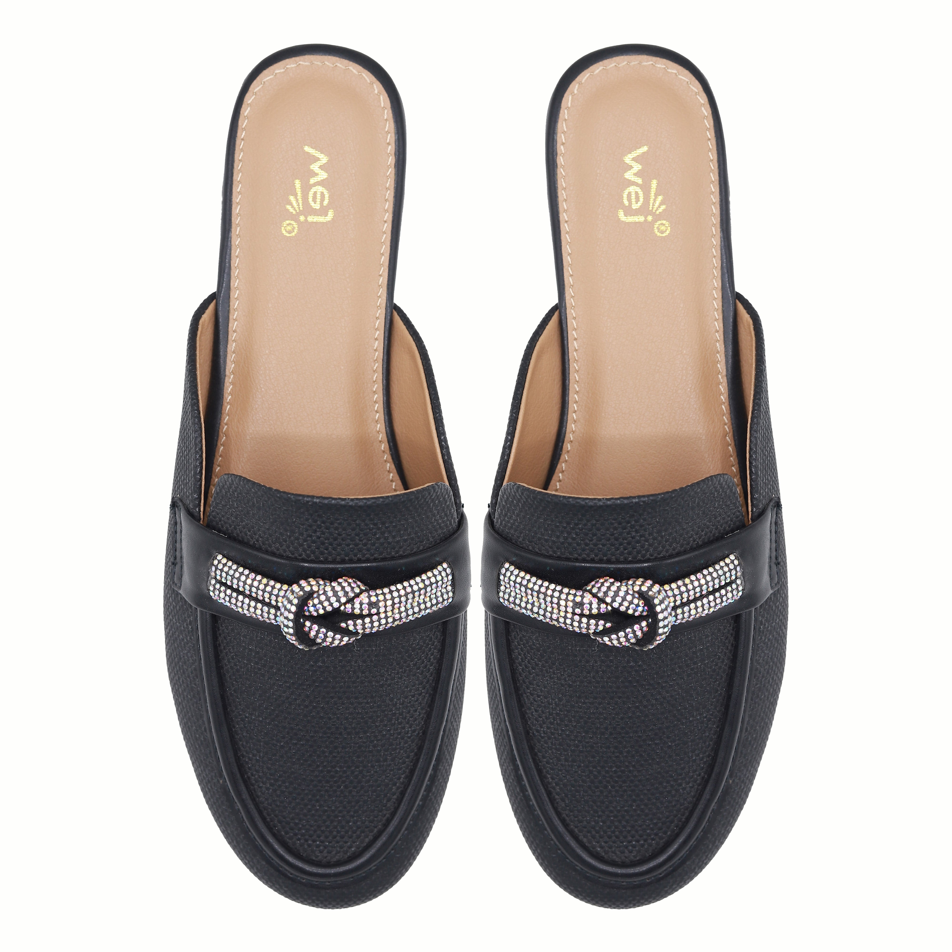 Black Women's Half Shoes 8007200